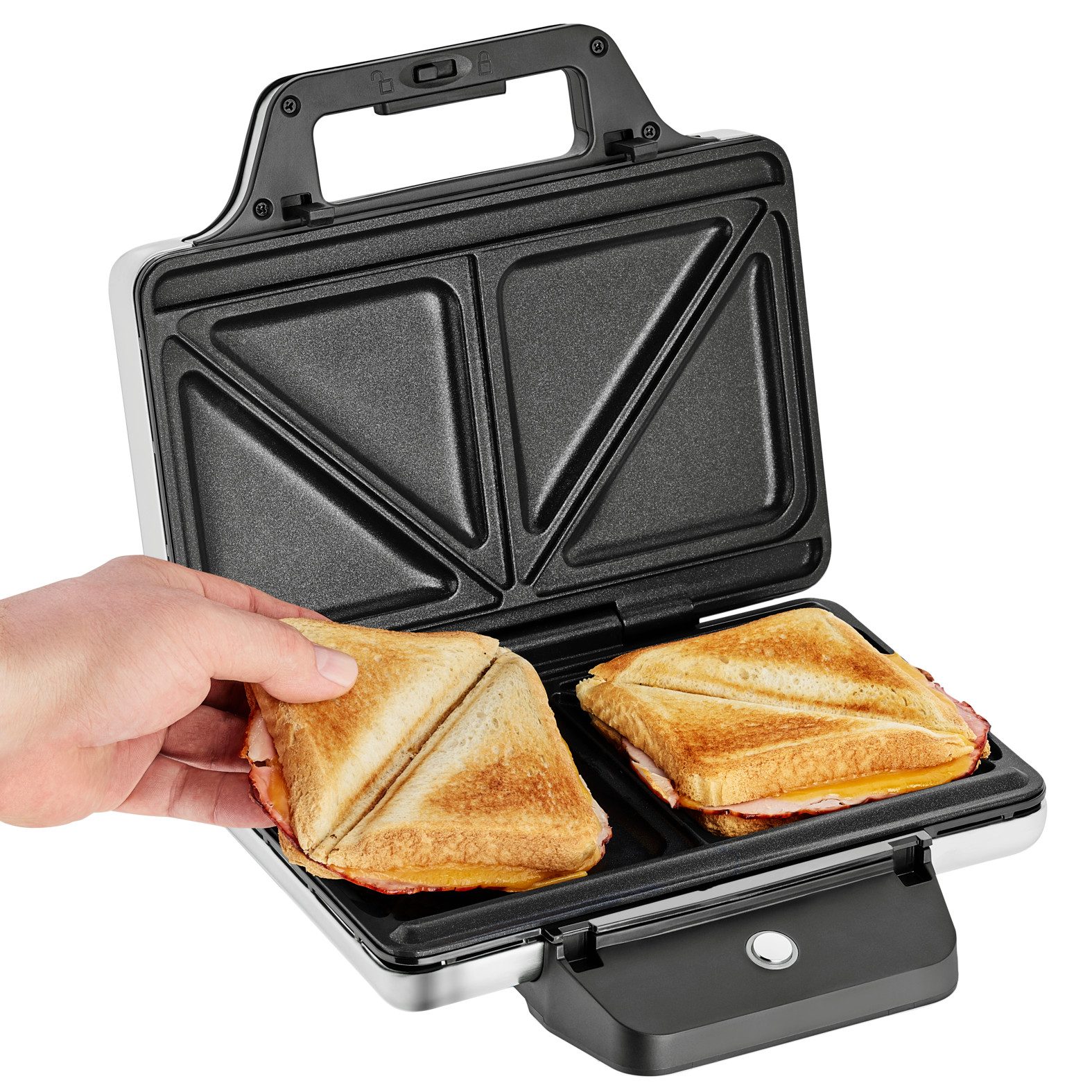 WMF Sandwichmaker LONO, in hoogte verstelbare platen, temperatuurlampje