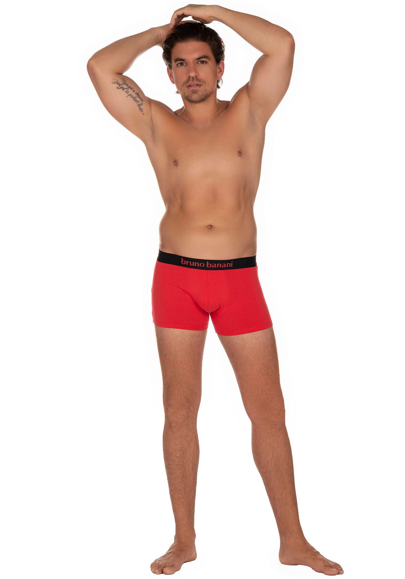 Bruno Banani Boxershort met contrasterend logo-tailleband (2 stuks, Set van 2)