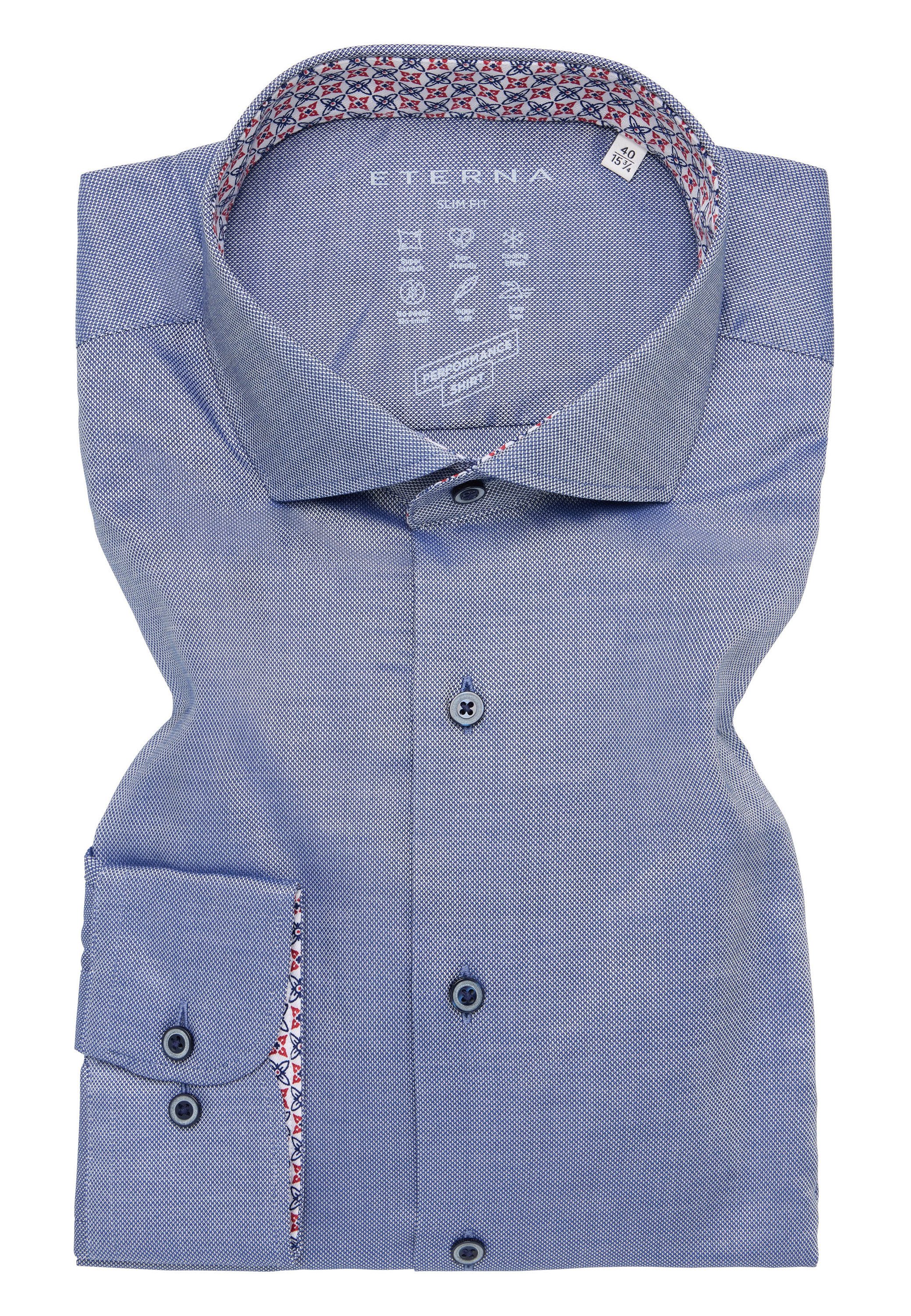 Eterna Overhemd met lange mouwen Slim fit EASY IRON (gemakkelijk te strijken)