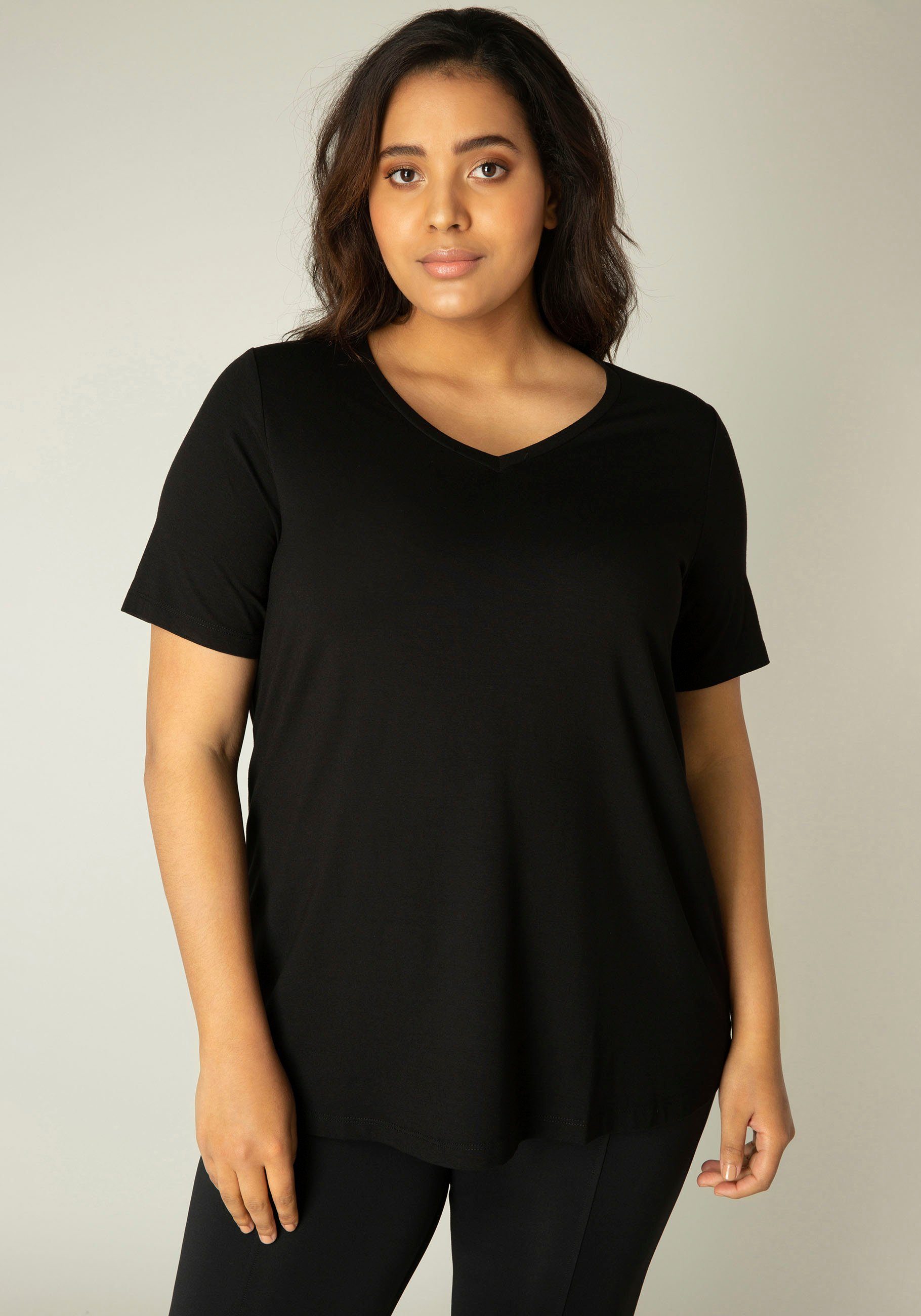 Base Level Curvy T-shirt Alba Soepelvallende, vormvaste kwaliteit