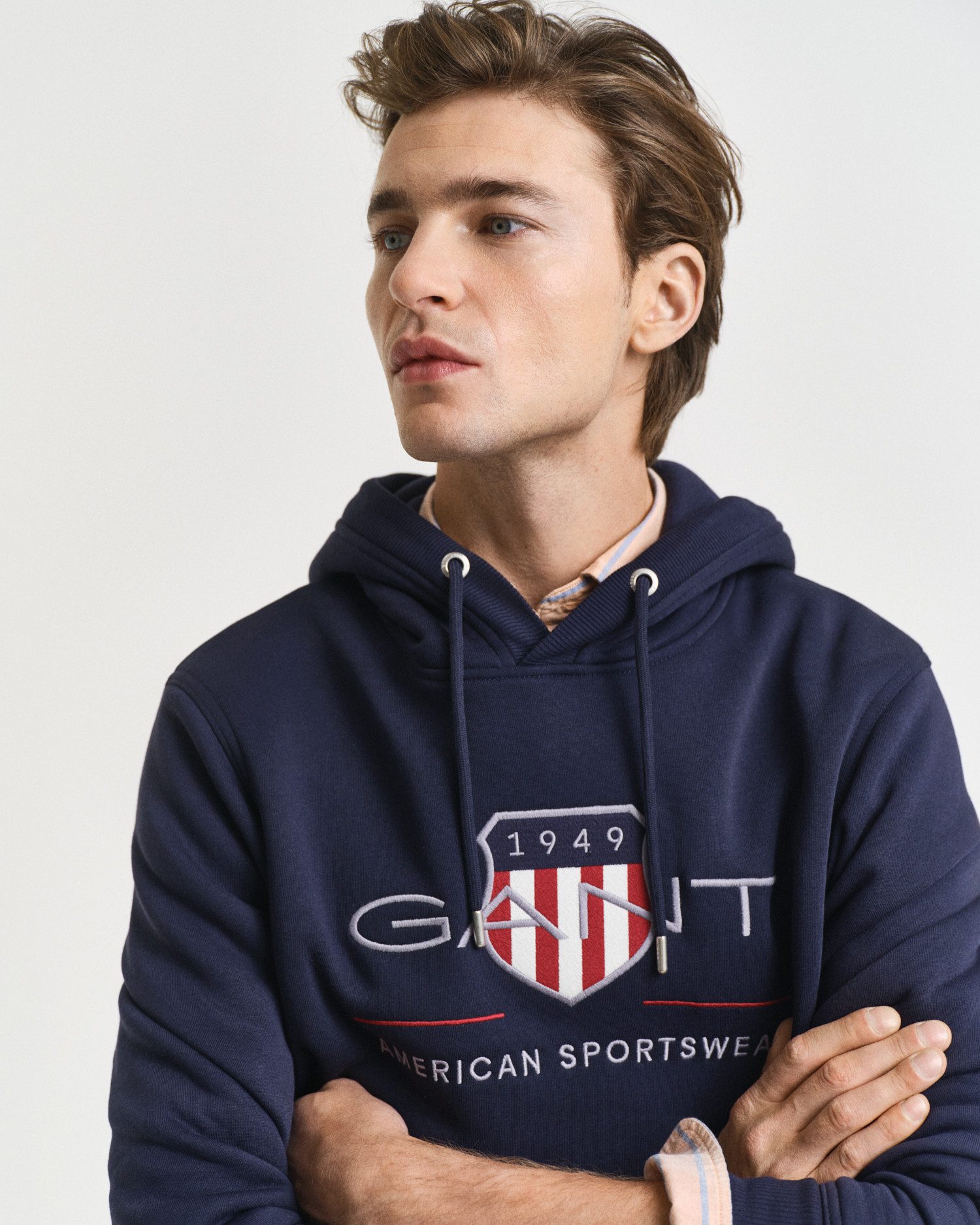 Gant Hoodie REG ARCHIVE SHIELD HOODIE met modieuze logo-borduursel op de borst