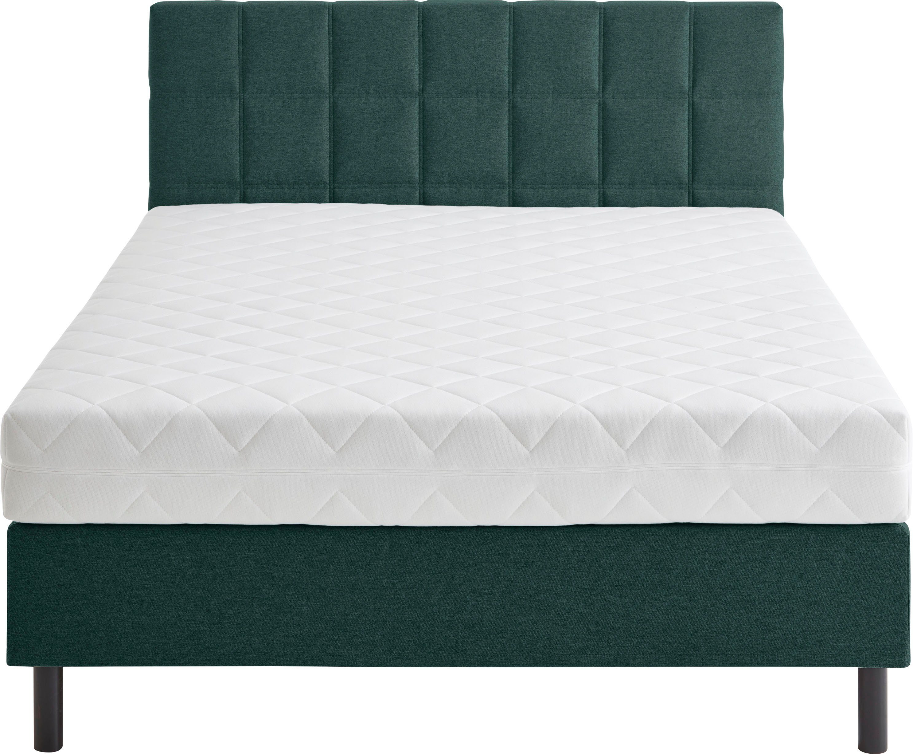 ATLANTIC home collection Boxspring NIKOLA Massief houten poten, met/zonder matras, verkrijgbaar in H2 en H3