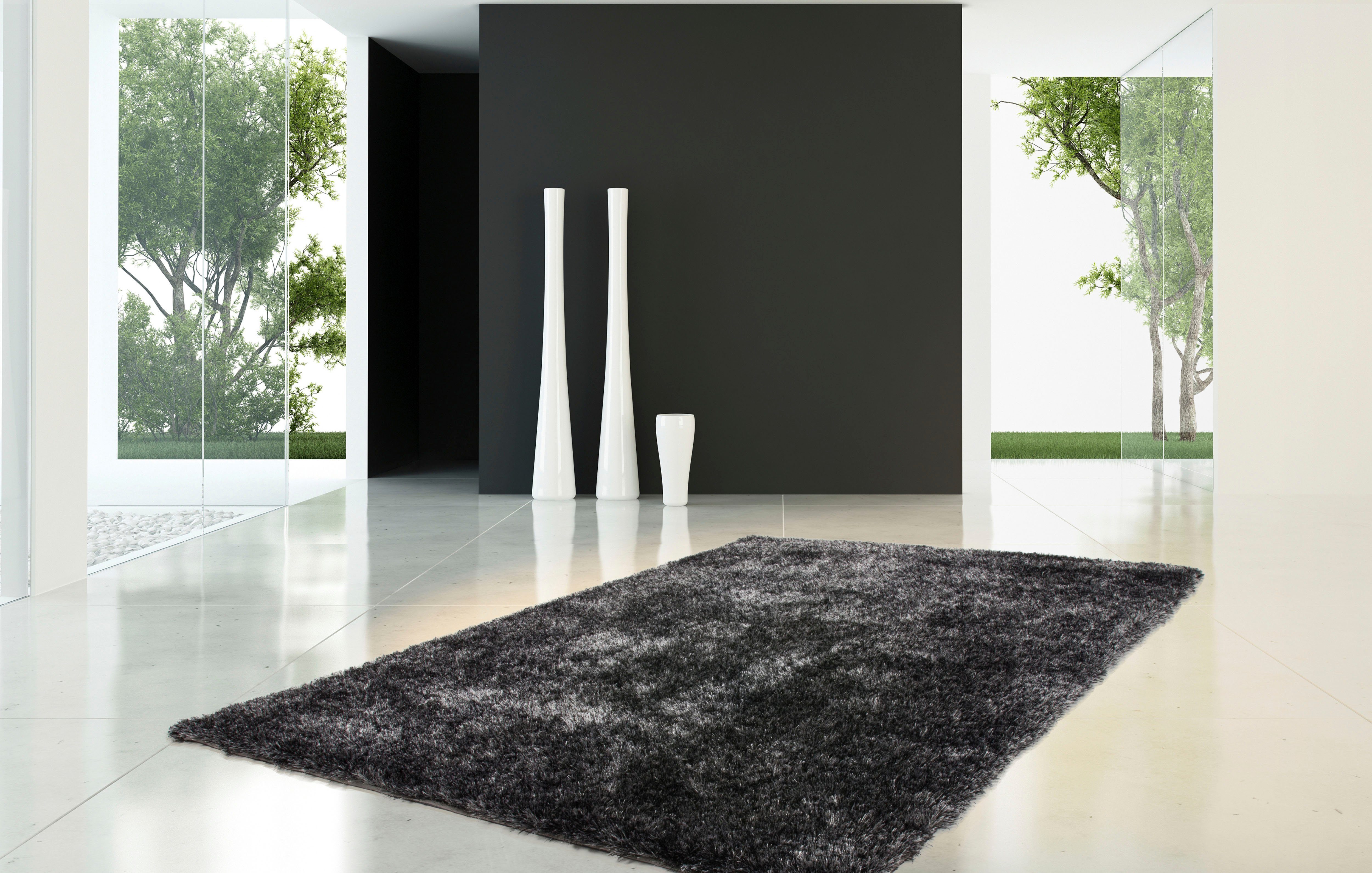 Kayoom Hoogpolig vloerkleed Diamond 700 zachte microvezel, lange pool, shaggy, mêlee, woonkamer