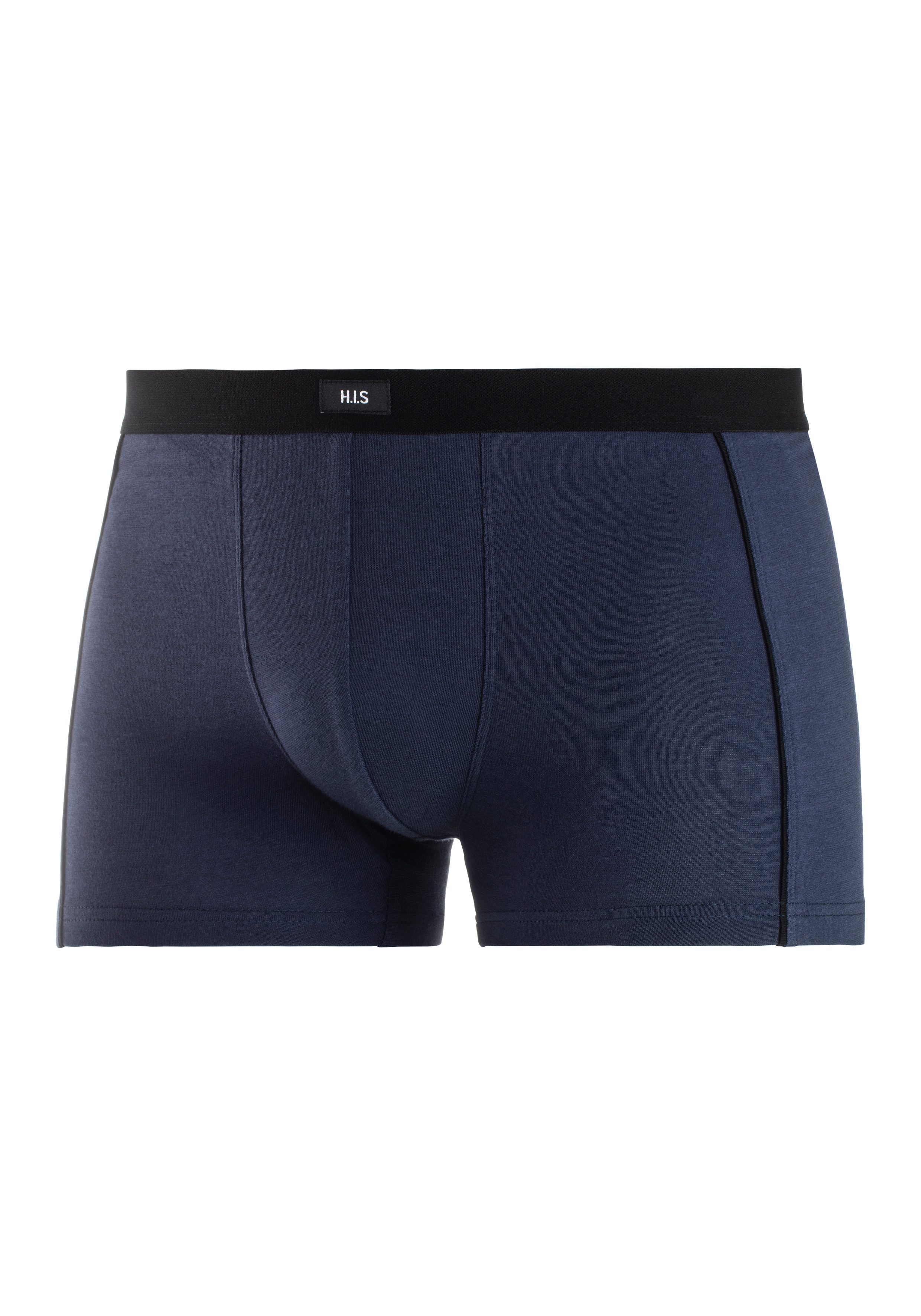 H.I.S Boxershort voor heren met smalle piping aan beide kanten opzij (set, 3 stuks)