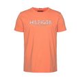 tommy hilfiger t-shirt hilfiger palm print tee oranje