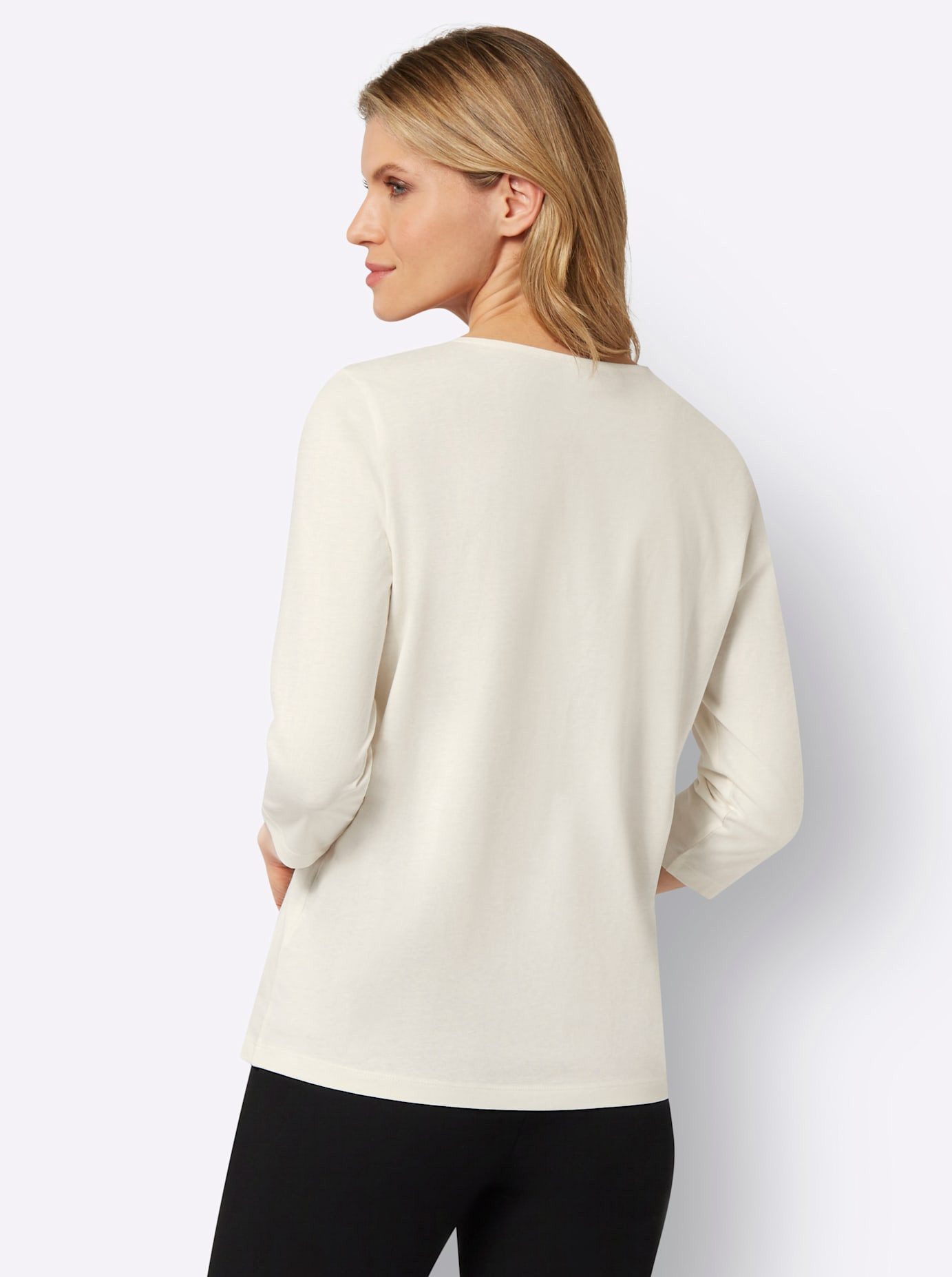 Classic Basics Shirt met ronde hals (1-delig)