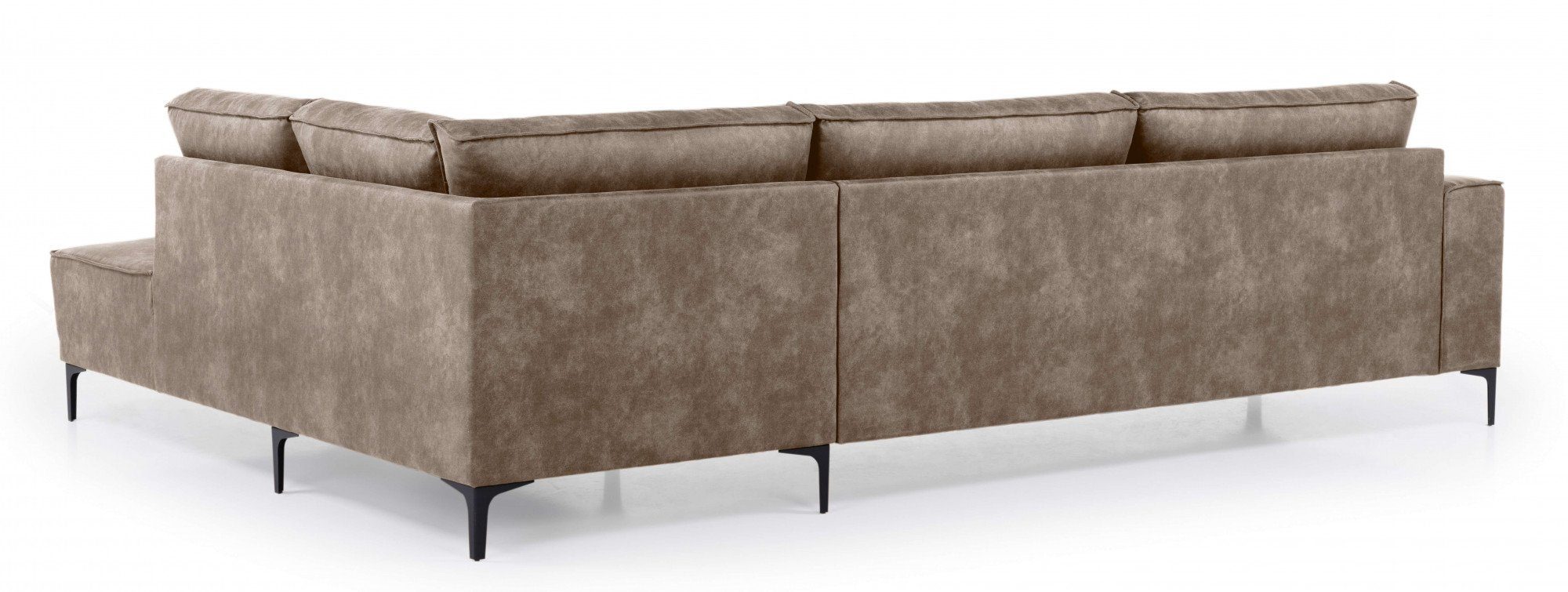 Places of Style Hoekbank Oland, structuur, platweefsel, luxe microvezel, bouclé