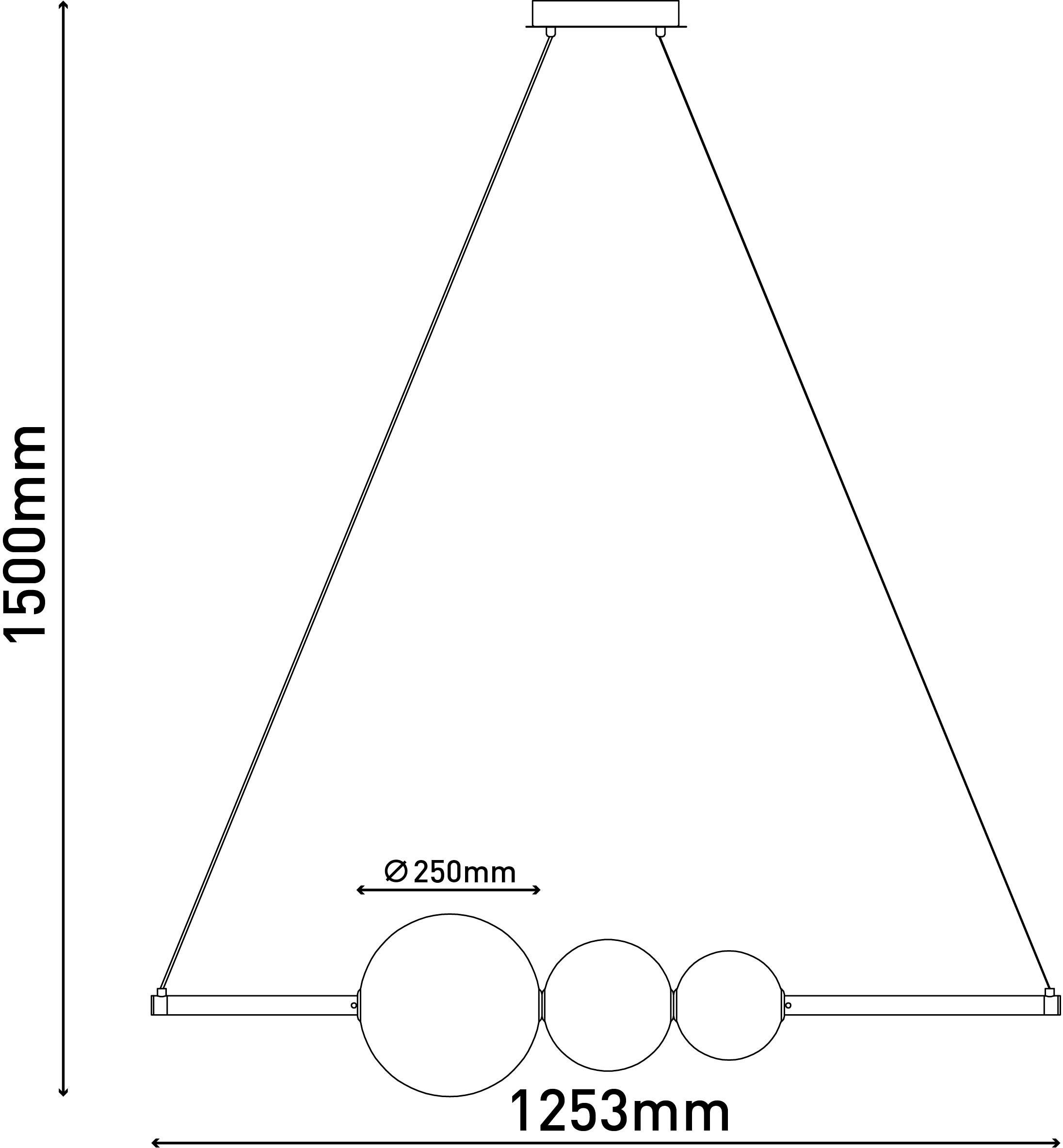 näve Led-hanglamp Nova Dimbaar (1 stuk)