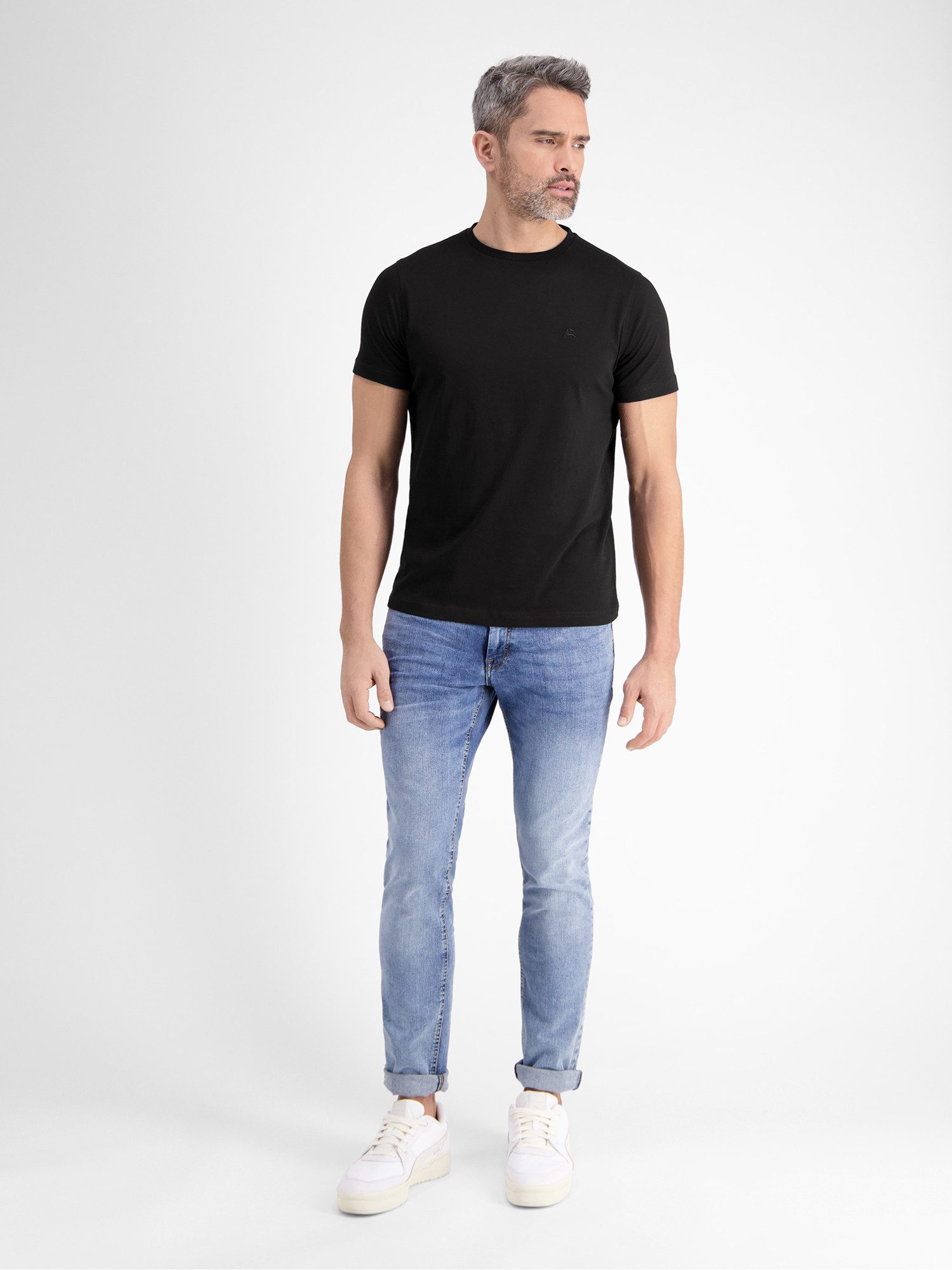 Lerros T-shirt LERROS klassiek ronde hals T-shirt
