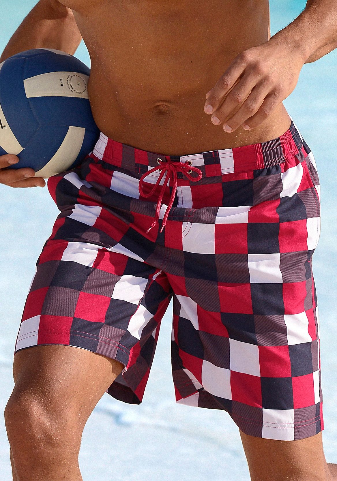 Buffalo Zwemshort in een trendy ruitdessin