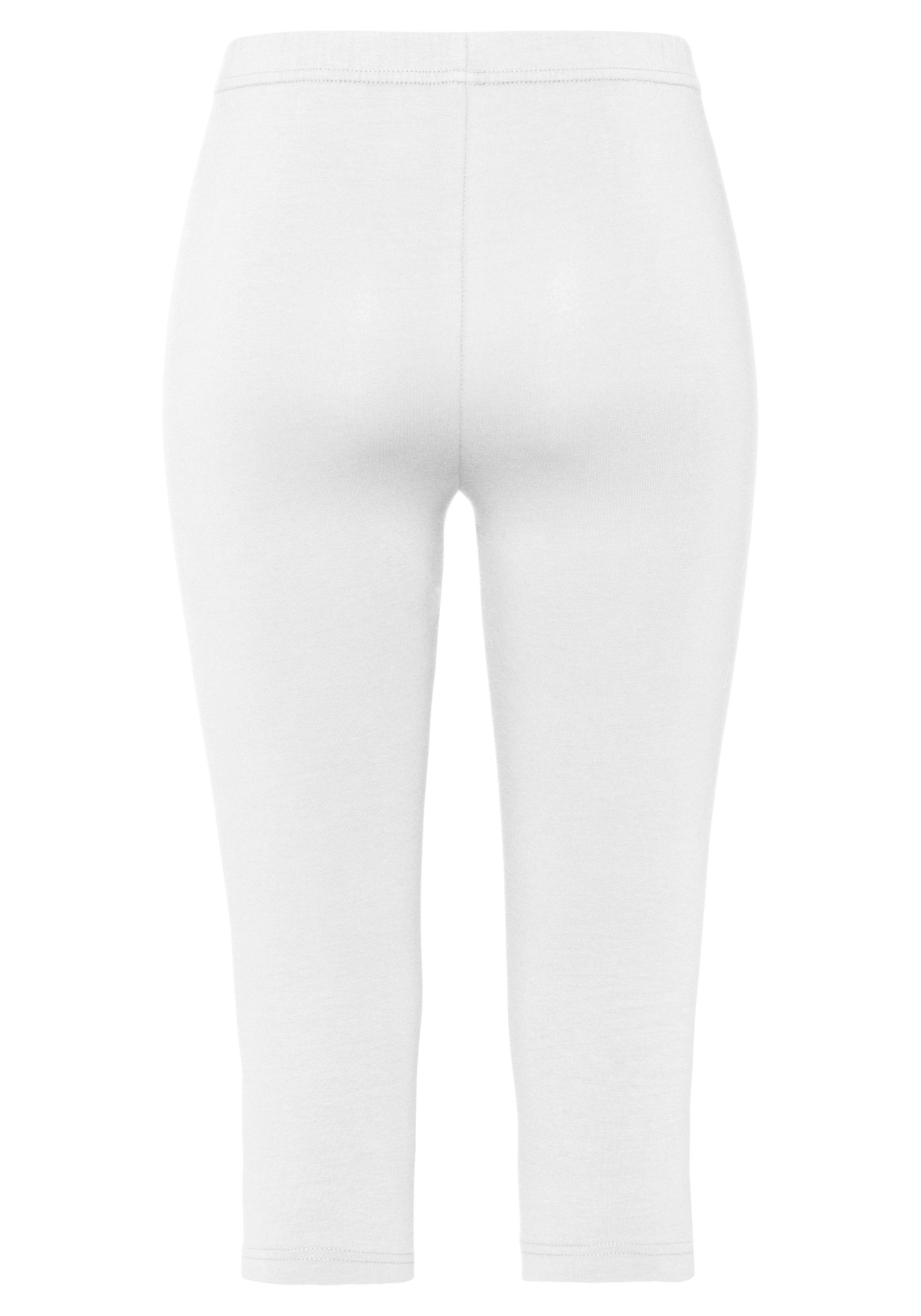 vivance active Caprilegging met rubberen tailleband, loungewear (Set van 2)