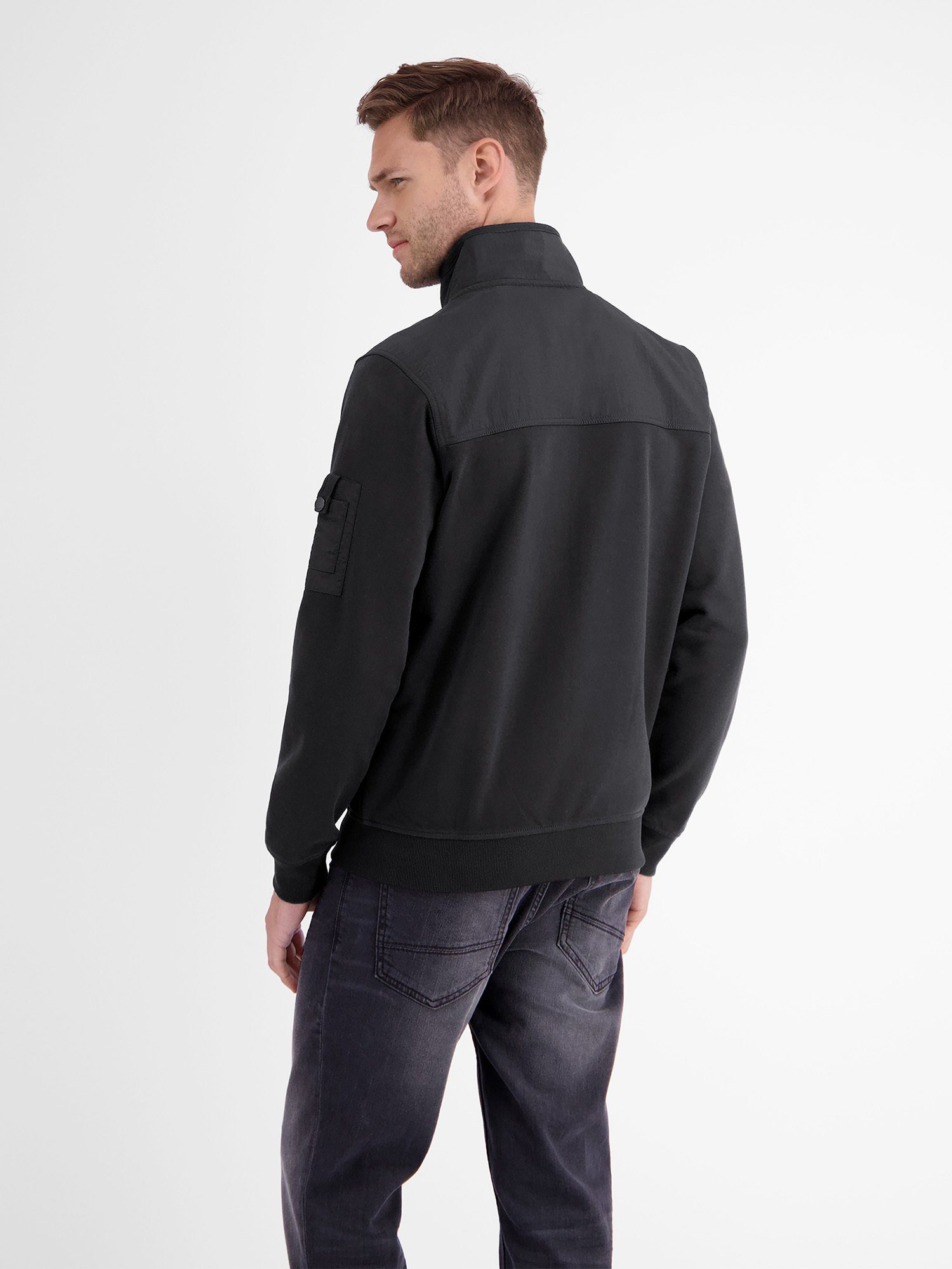 Lerros Sweatvest LERROS sweatshirt jack in zachte kwaliteit