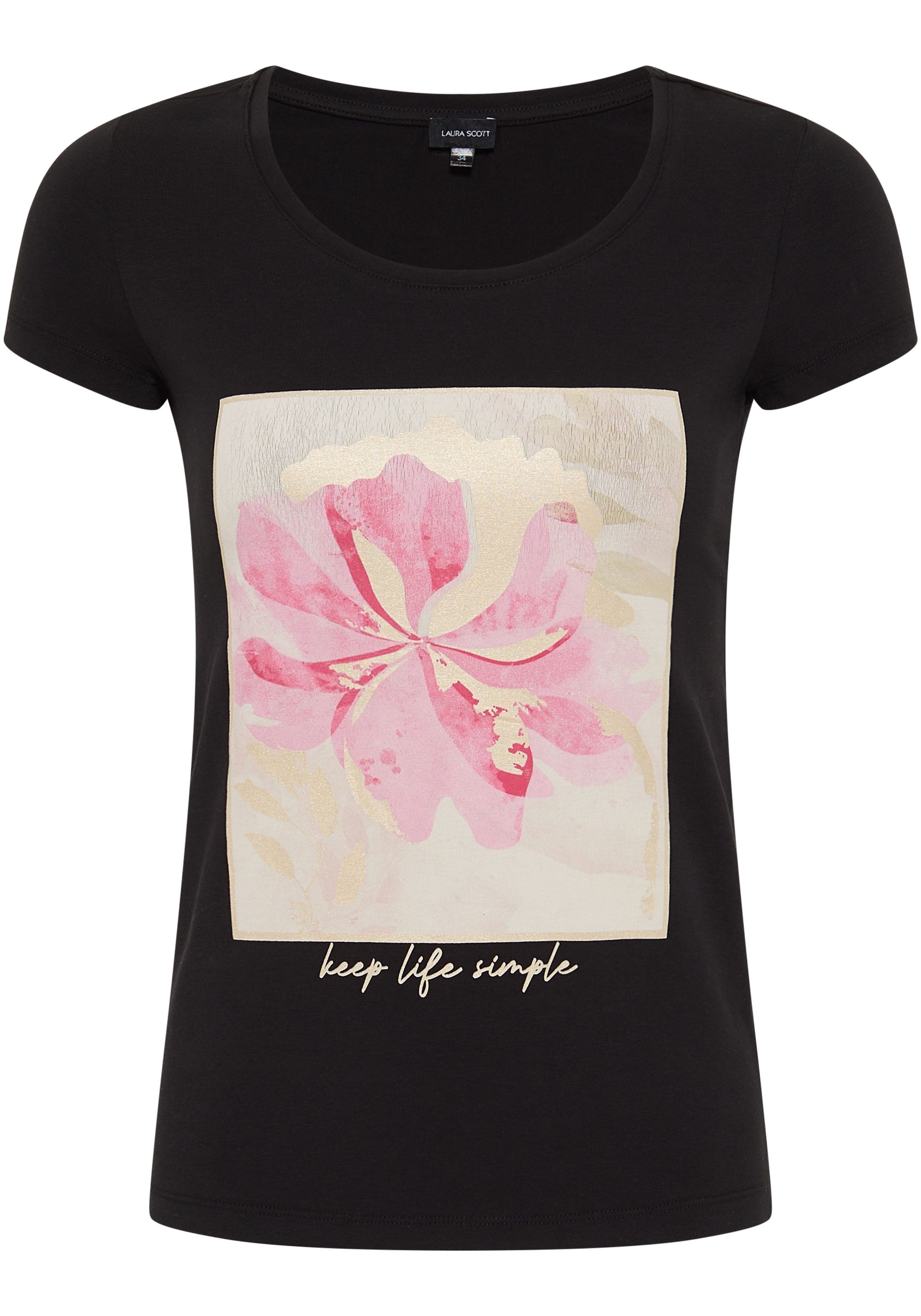Laura Scott T-shirt met modieuze frontprint