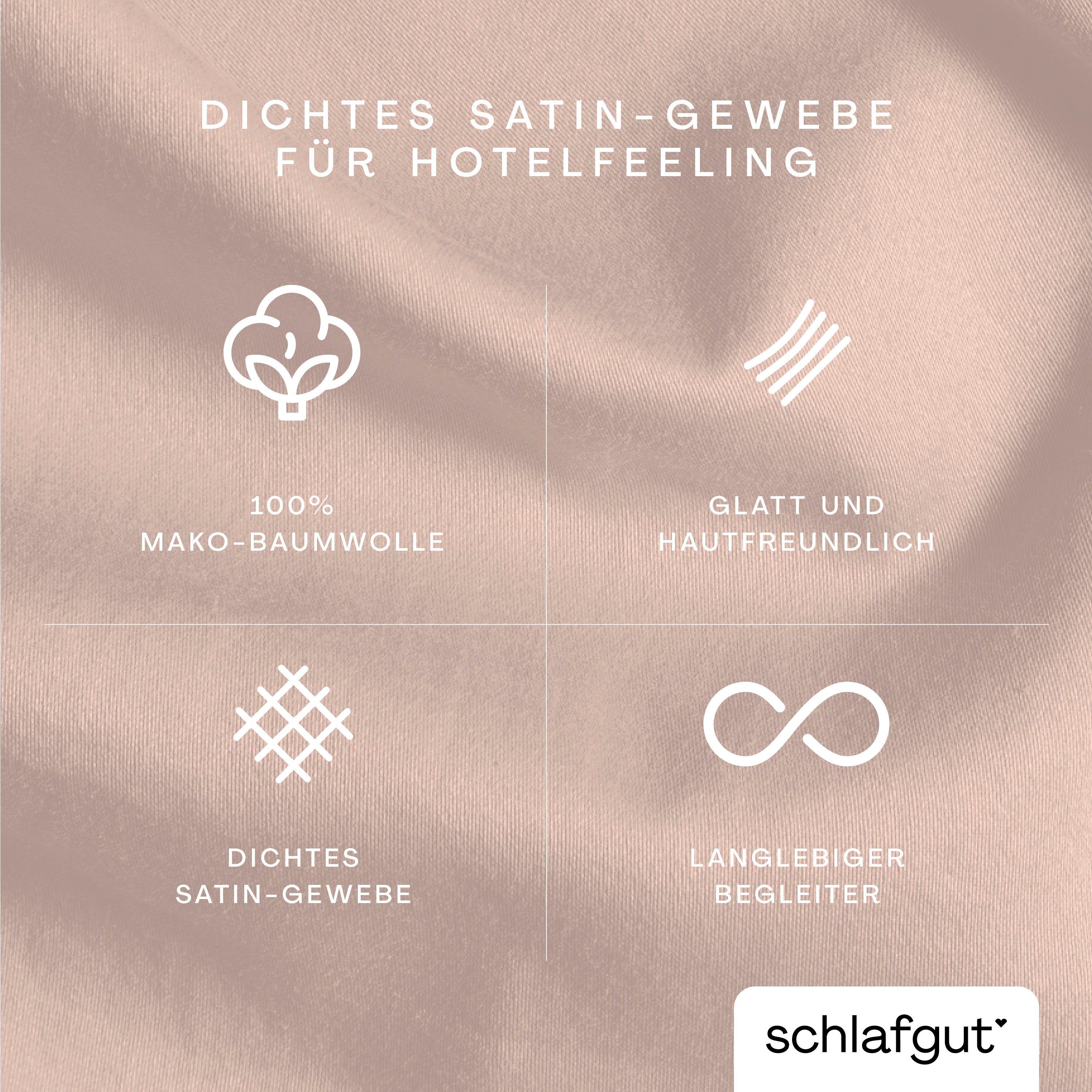 Schlafgut Dekbedovertrek Woven Satin bijzonder dicht geweven, mix & match: bijpassende kussenhoes verkrijgbaar (1 stuk)