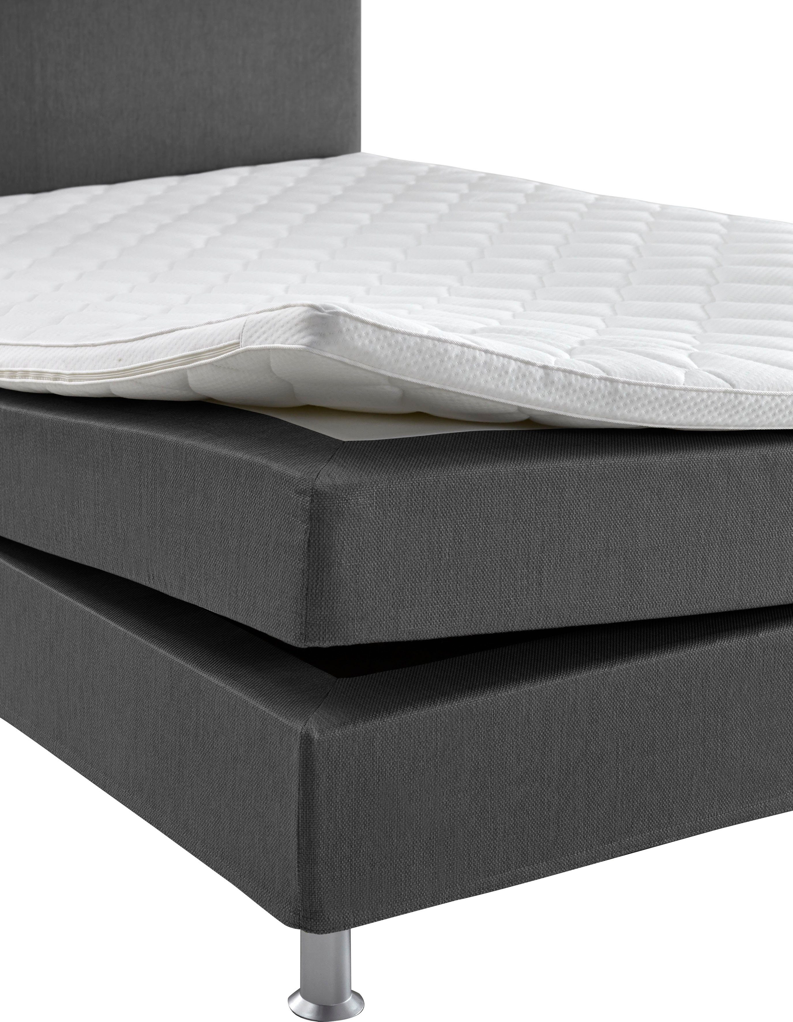 ATLANTIC home collection Boxspring Edison inclusief bonell-binnenveringsmatras en topmatras