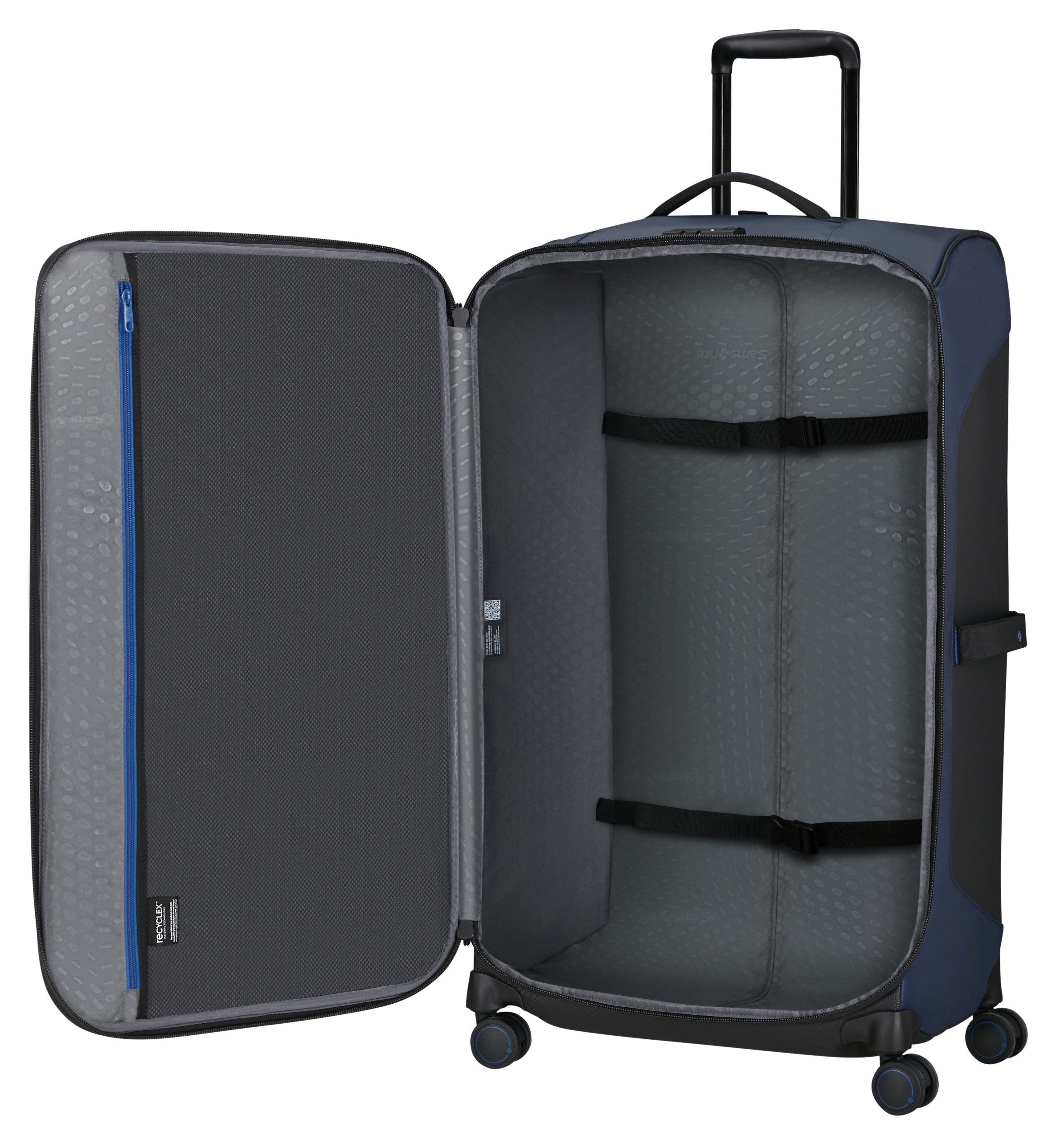 Samsonite Zachte bagage trolley ECODIVER, verschillende maten en kleuren Handbagage koffer reisbagage zachte koffer frontzak