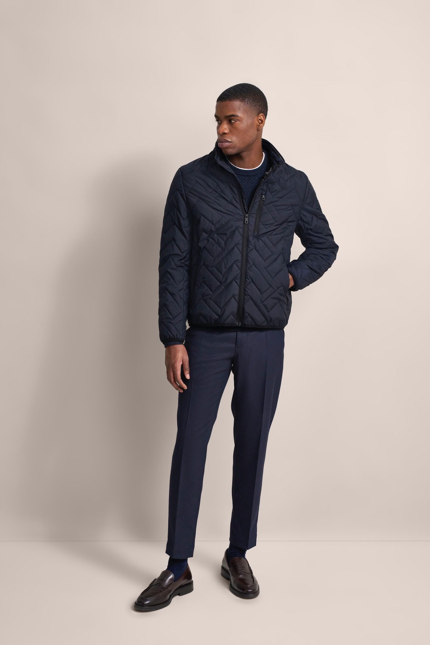 Bugatti Blouson in stiksel-look