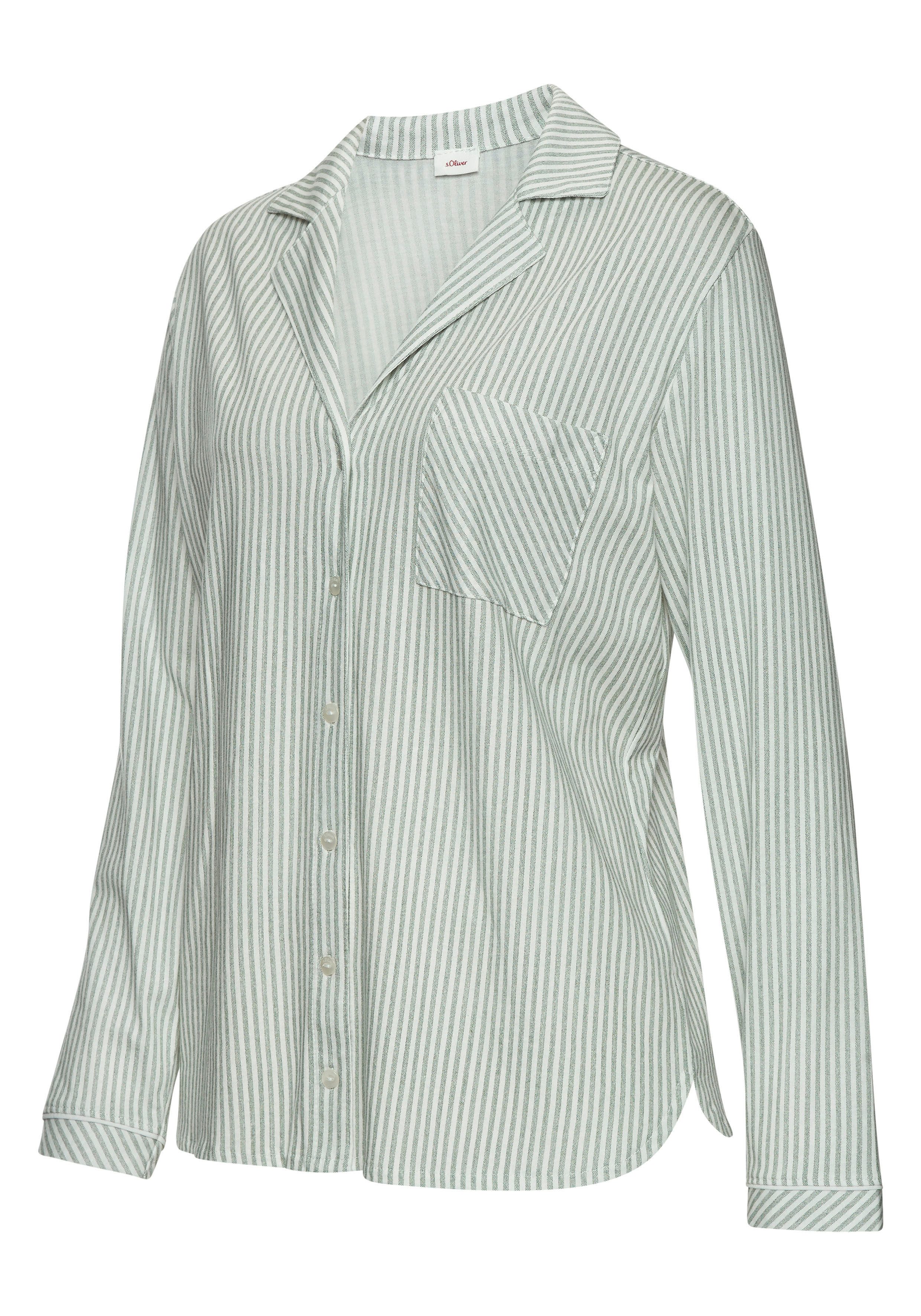 s.Oliver RED LABEL Beachwear Pyjama top in gestreept ontwerp