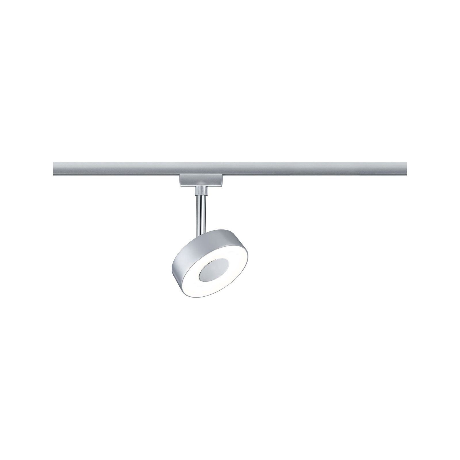 Paulmann Railsysteem-lampen URail rails spot Circle enkelspot 222lm 5,3W 2700K 230V mat chroom (1-delig)