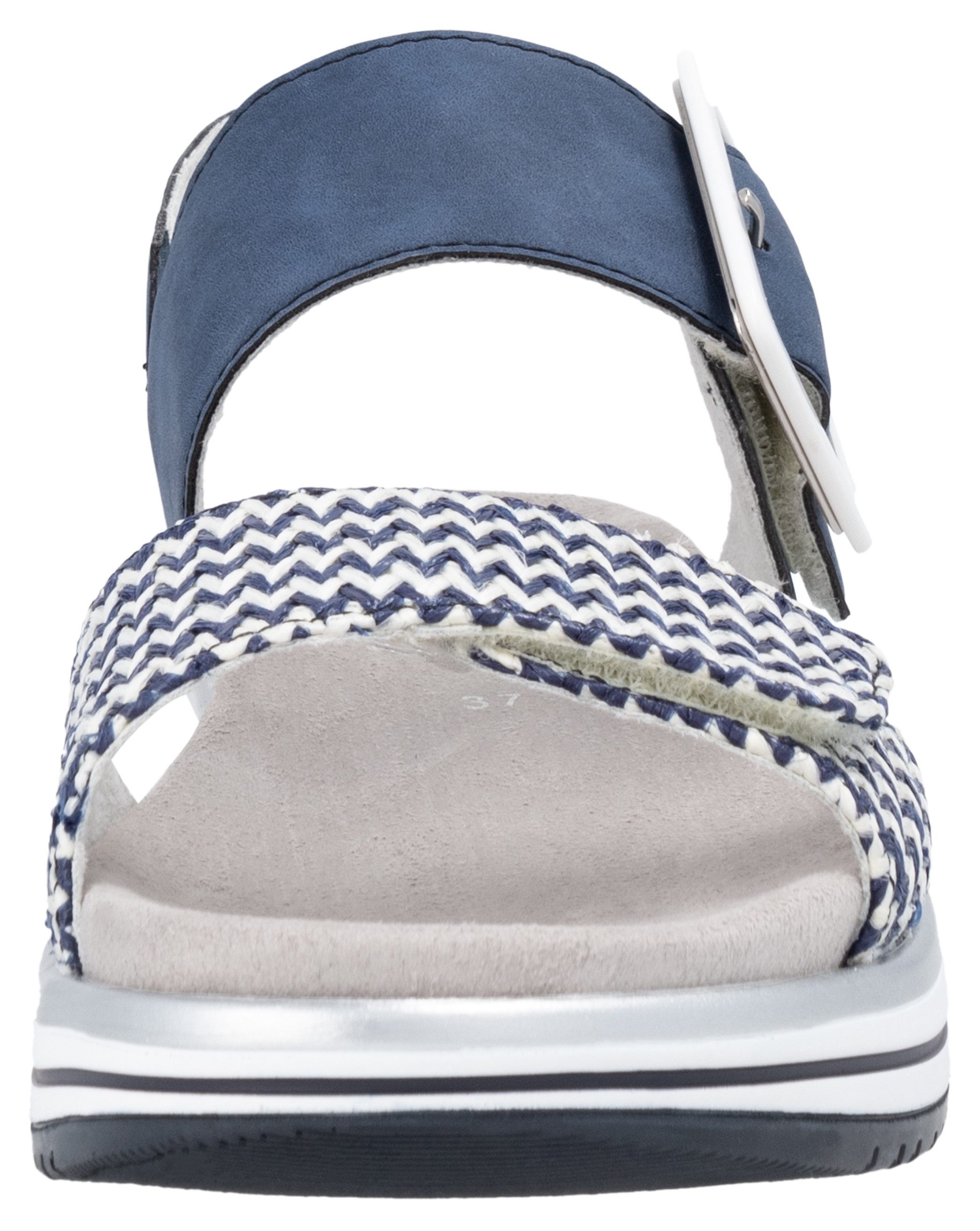 Remonte Sleehaksandaaltjes ELLE-Collection , zomerschoen, sandalen, comfortschoen met praktische klittenbandsluitingen