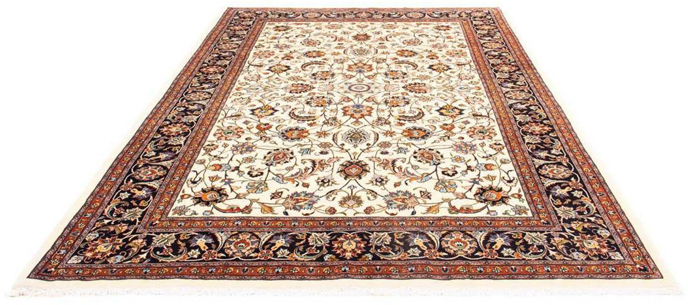 morgenland Wollen kleed Kaschmar bloemmotief beige 283 x 202 cm Uniek exemplaar met certificaat