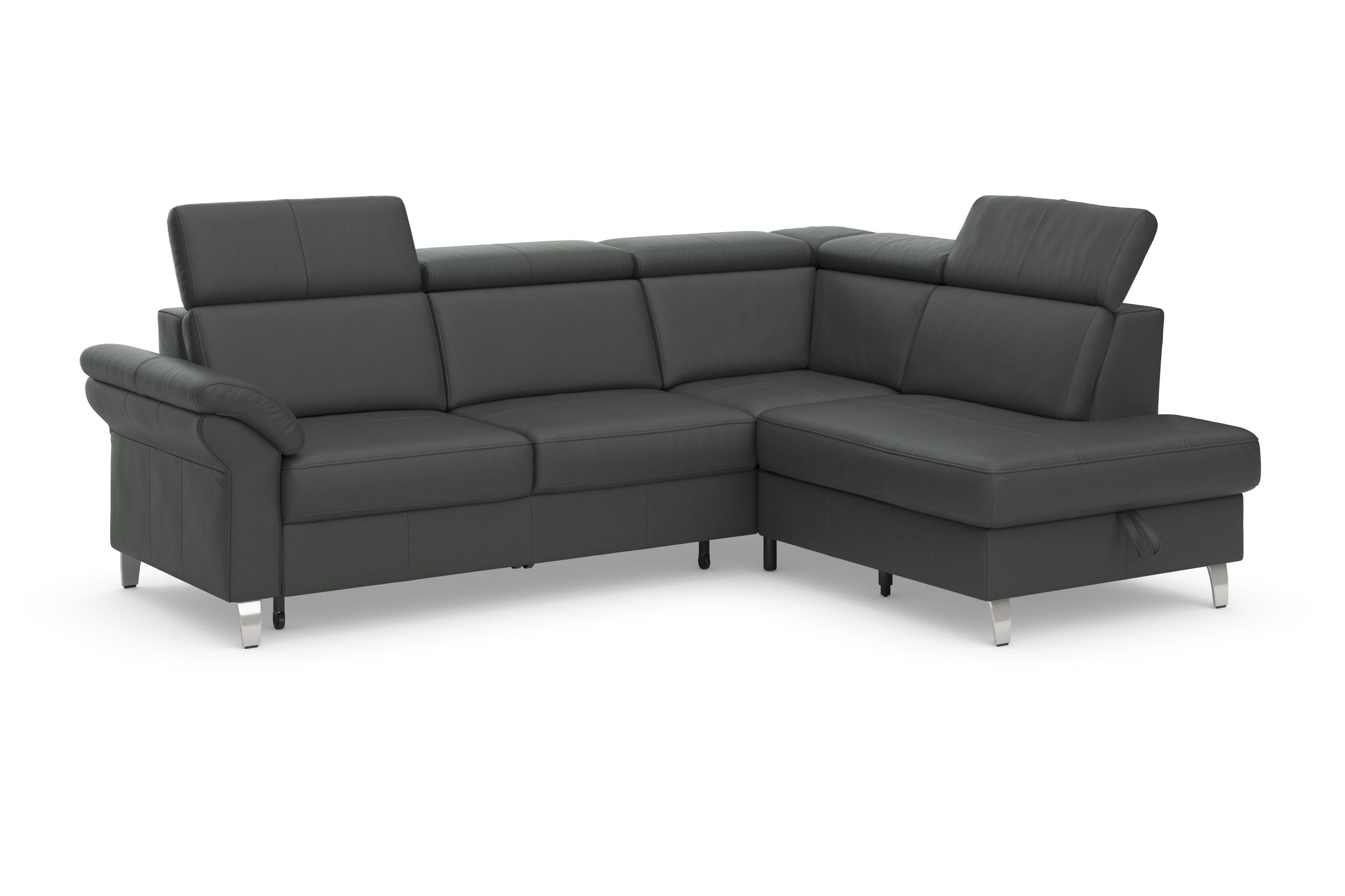 sit&more Hoekbank Arngast L-vorm met verstelbare hoofdsteun en binnenvering