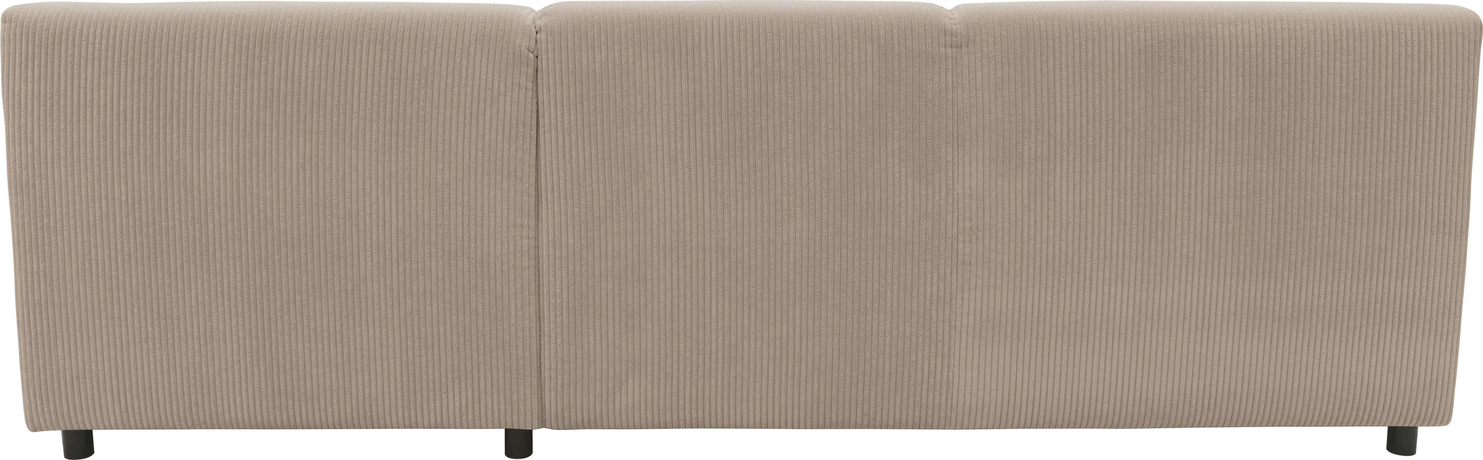 INOSIGN Hoekbank Turah 2, L-vorm, in Cord en waterafstotende microvezel, Vering B/D/H: 241/146/79 cm, incl. sierkussen, optioneel met bedfunctie