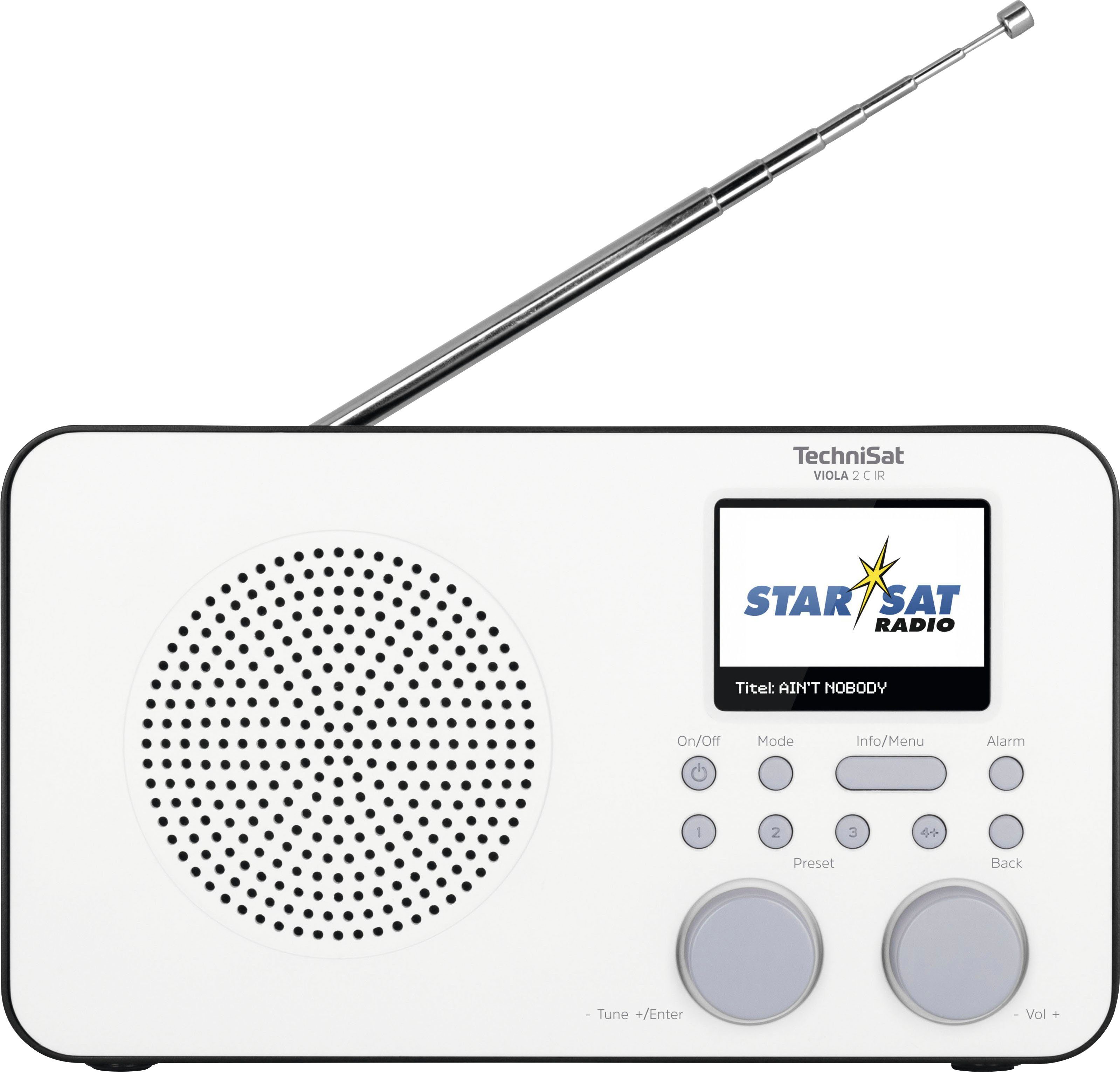 TechniSat Internetradio VIOLA 2 C IR draagbare met dab+, kleurendisplay, accu