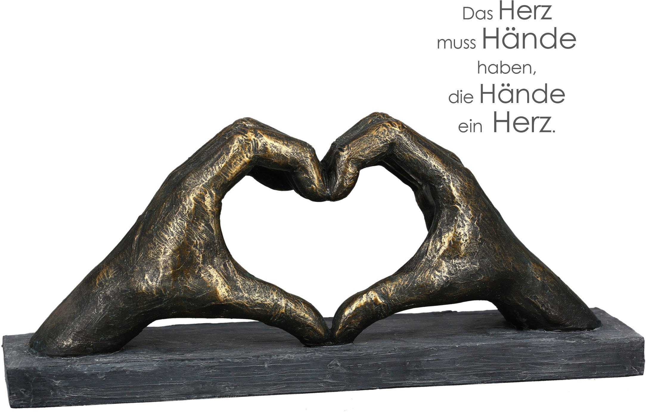 Casablanca by Gilde Sierobject voor aan de wand Sculptuur 'hart van handen' (1 stuk)