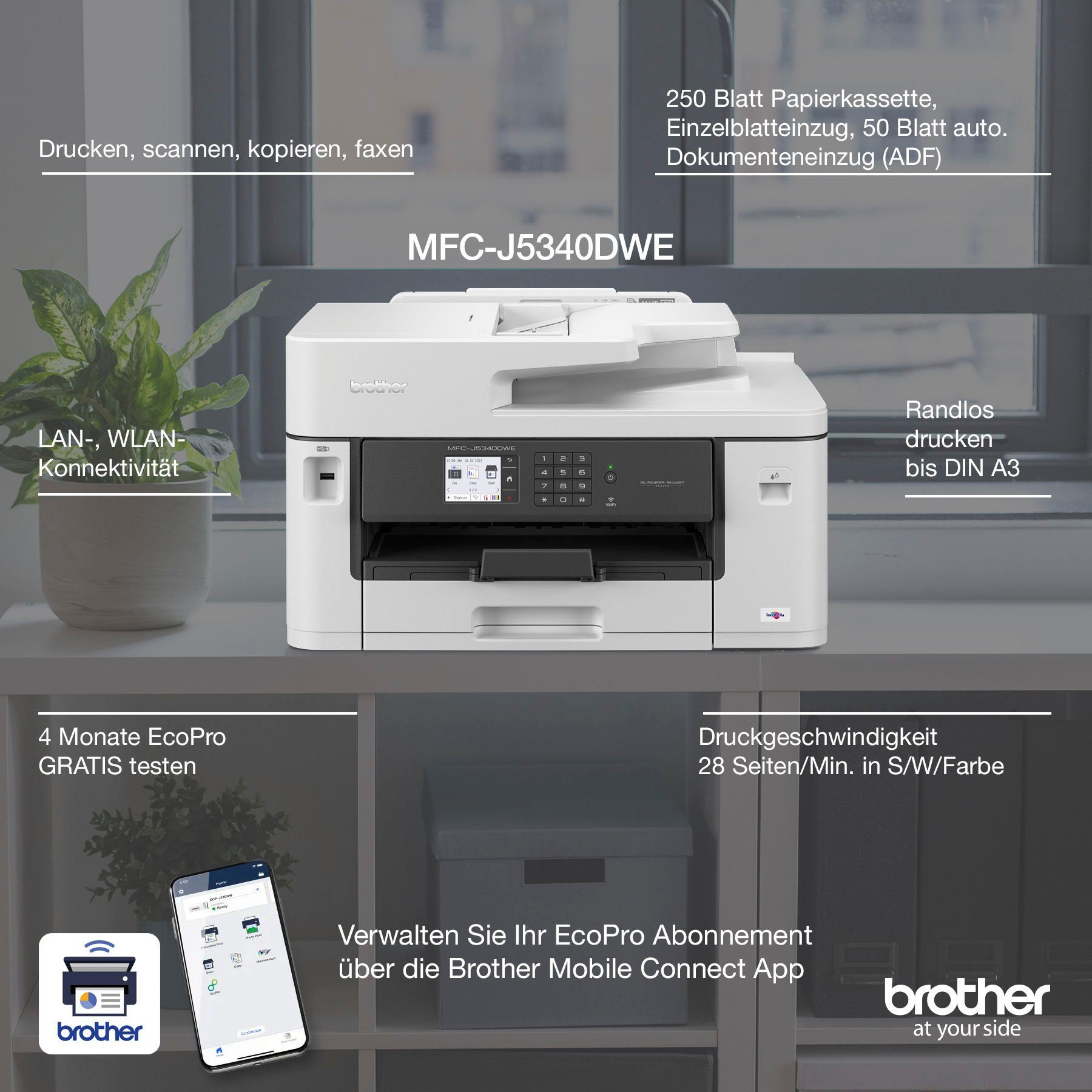 Brother All-in-oneprinter MFC-J5340DWE