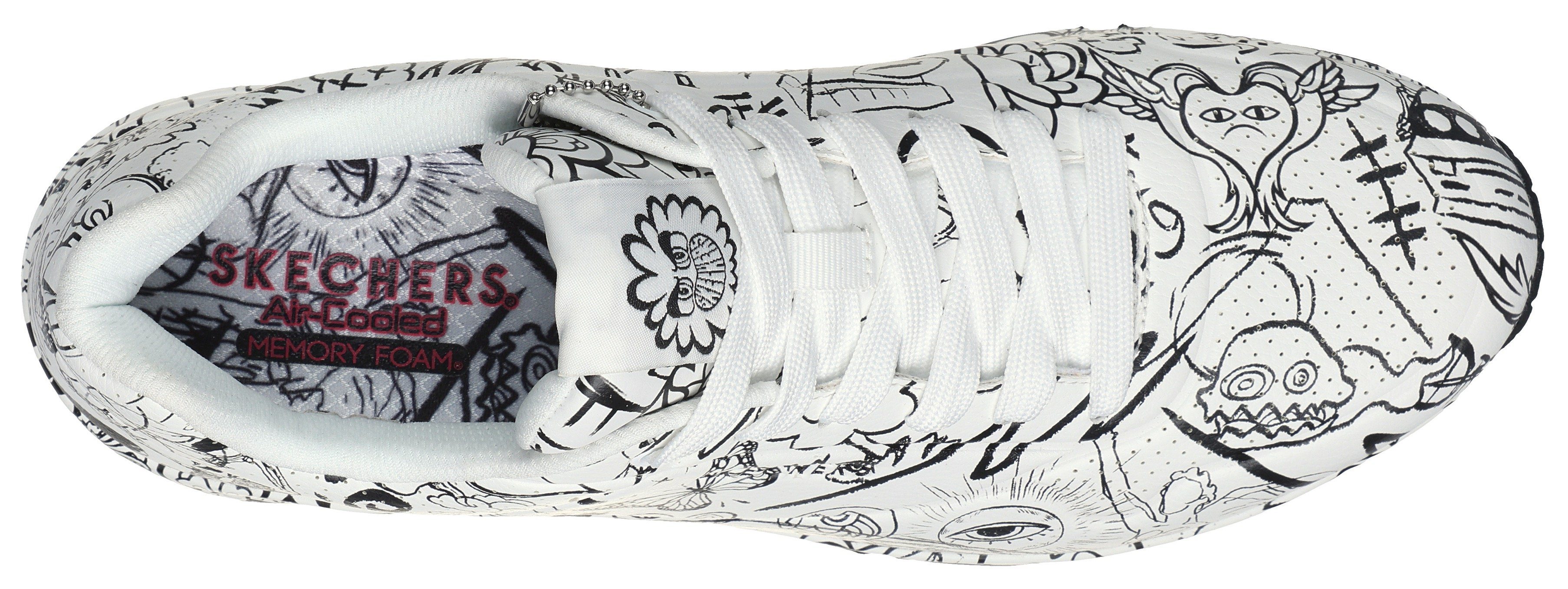 Skechers Sneakers met skech-air luchtkamers zool, vrijetijdsschoen, lage schoen, veterschoen