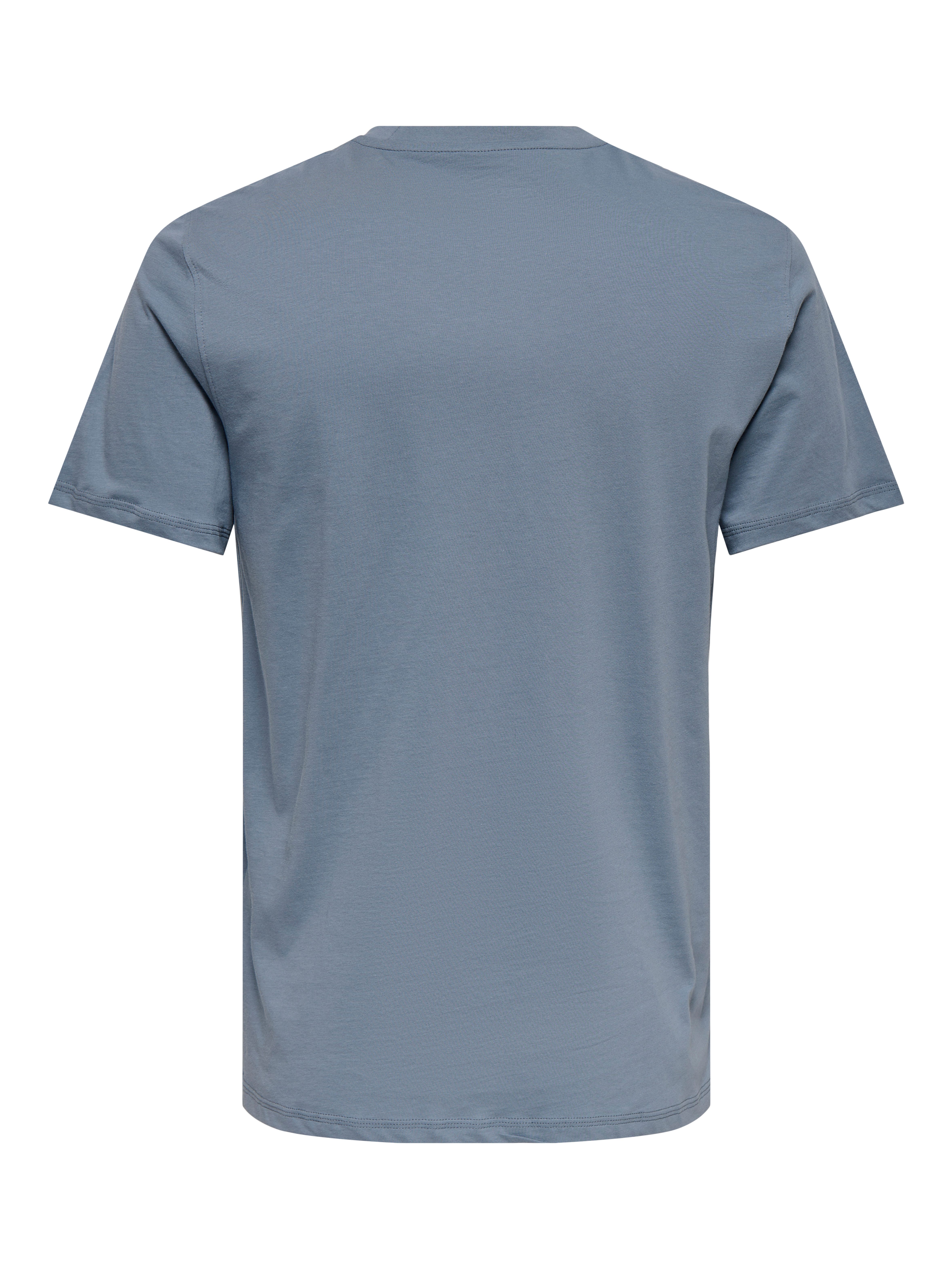 ONLY & SONS Shirt met ronde hals ONSMAX LIFE REG SS STITCH TEE
