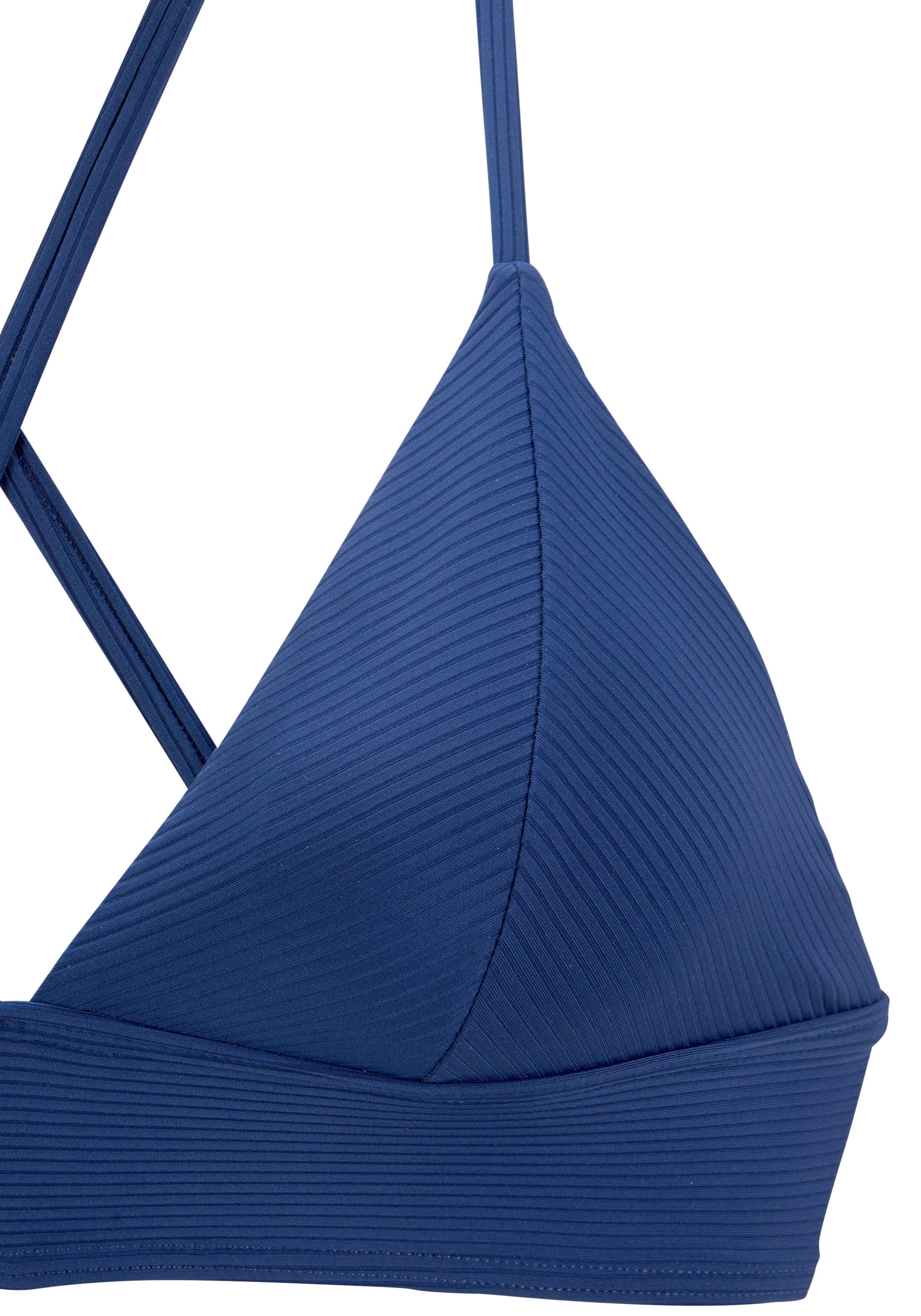 Venice Beach Triangel-bikinitop Lucky van geribbelde structuurstof