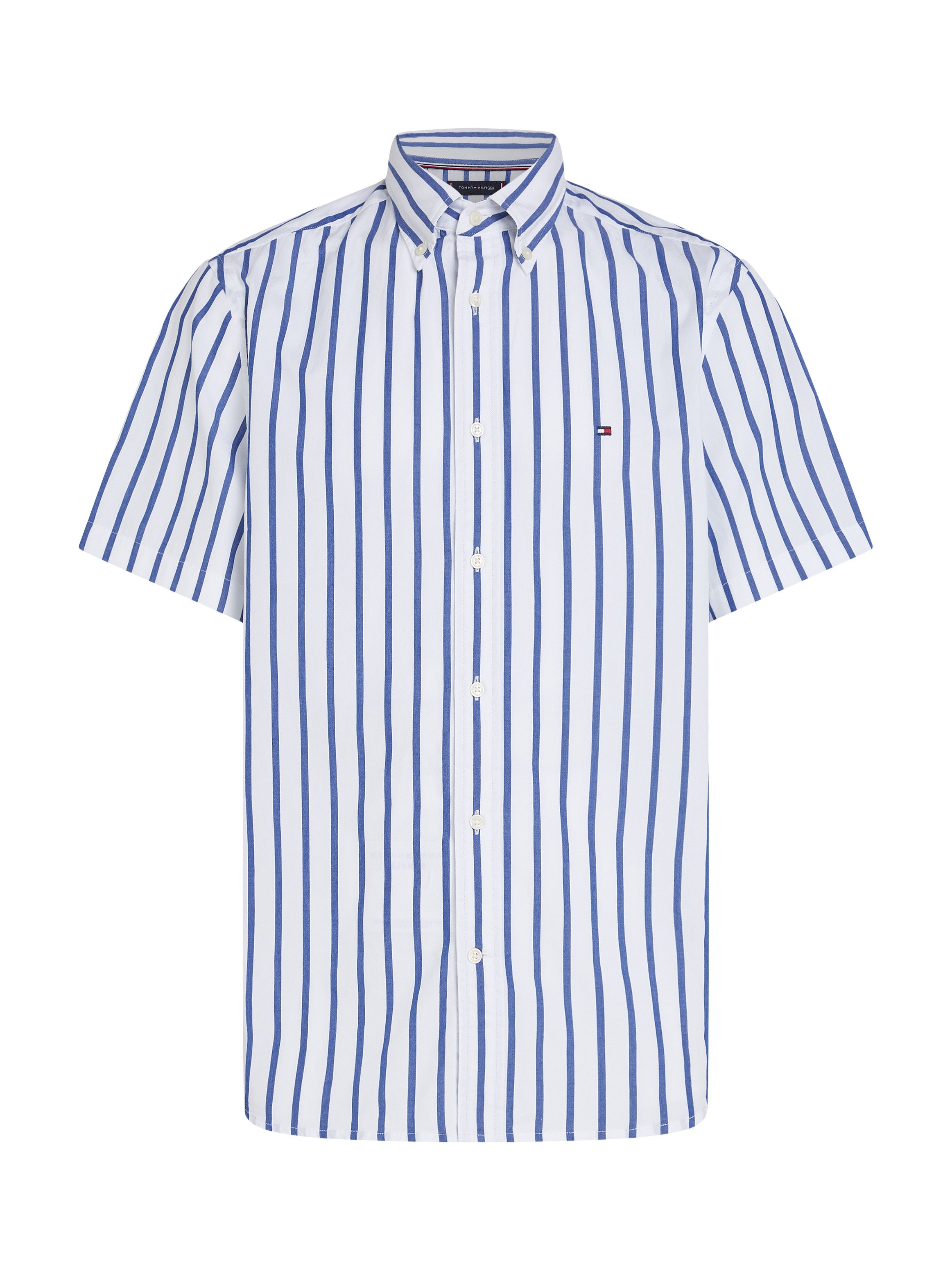 Tommy Hilfiger Overhemd met korte mouwen FLEX POPLIN STP SHIRT S/S