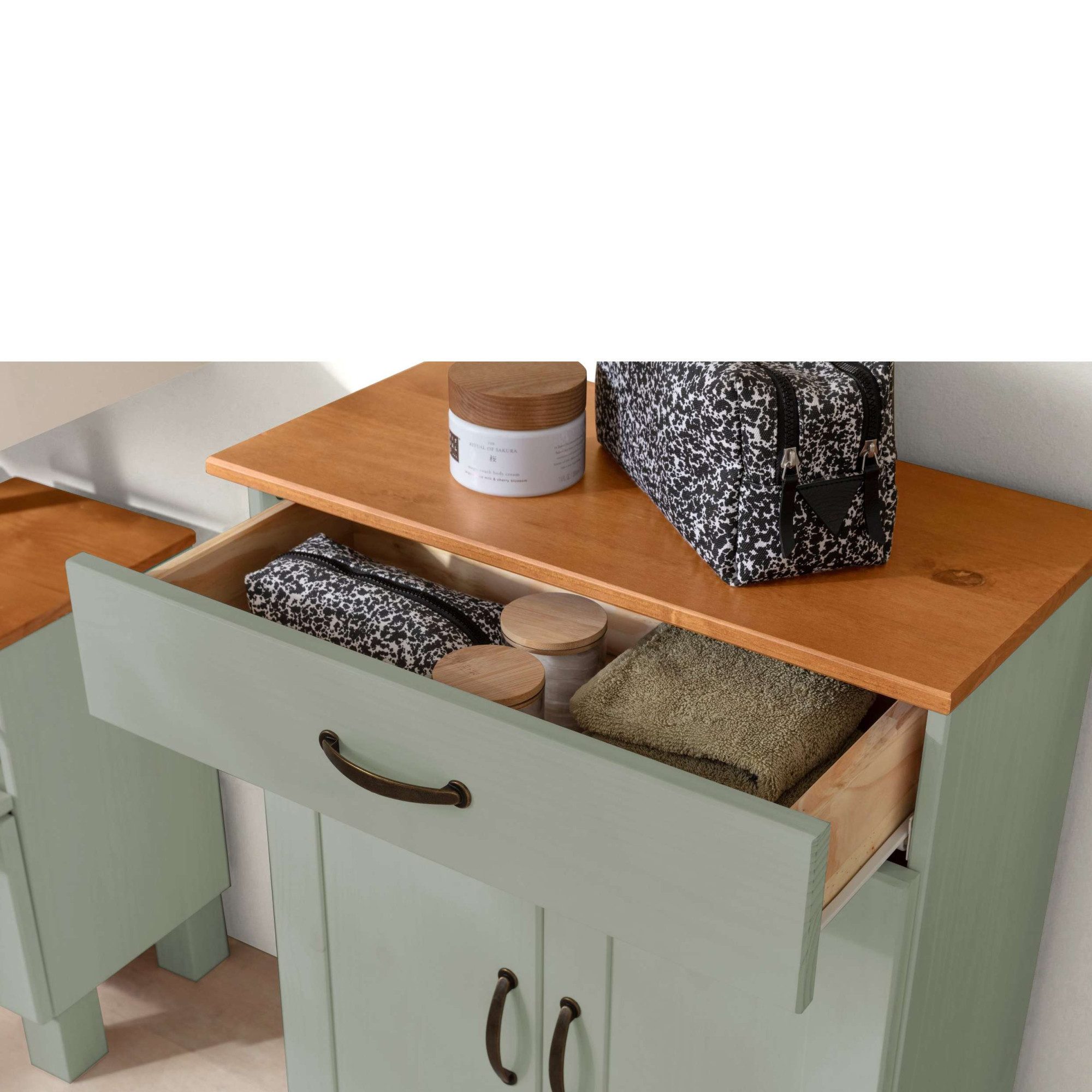 Home affaire Onderkast Rodby Massief, FSC®-gecertificeerd hout, breedte 60 cm, hoogte 80 cm