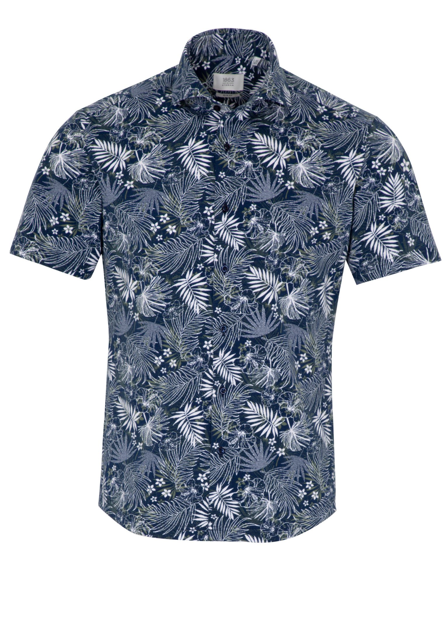 Eterna Overhemd met korte mouwen Slim fit EASY IRON (gemakkelijk te strijken)