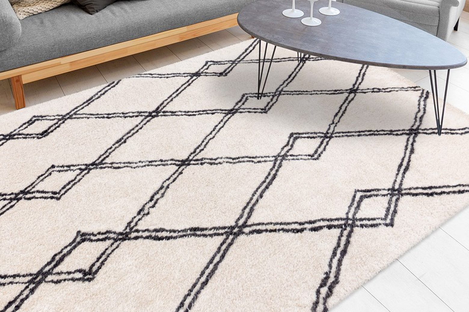 calo-deluxe Hoogpolig vloerkleed Elvar-1000 bijzonder zacht door microvezel, woonkamer