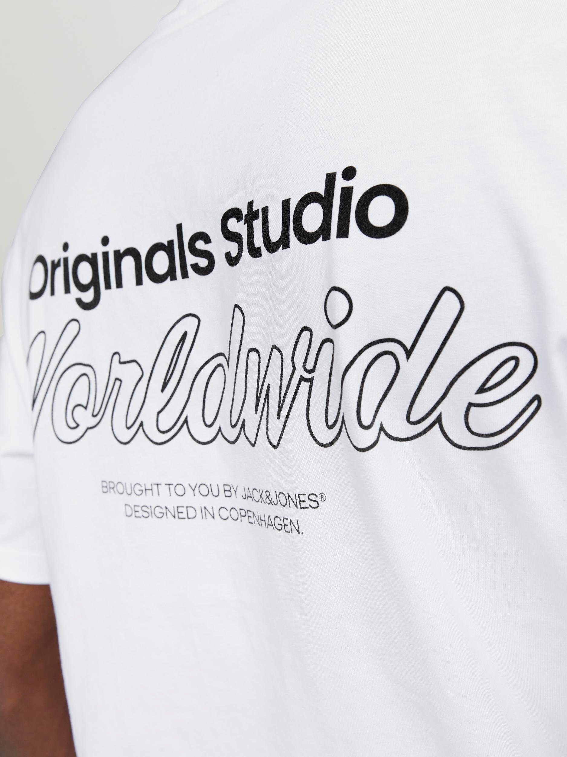 Jack & Jones Shirt met ronde hals JORVESTERBRO BACK TEE SS CREW NECK SN