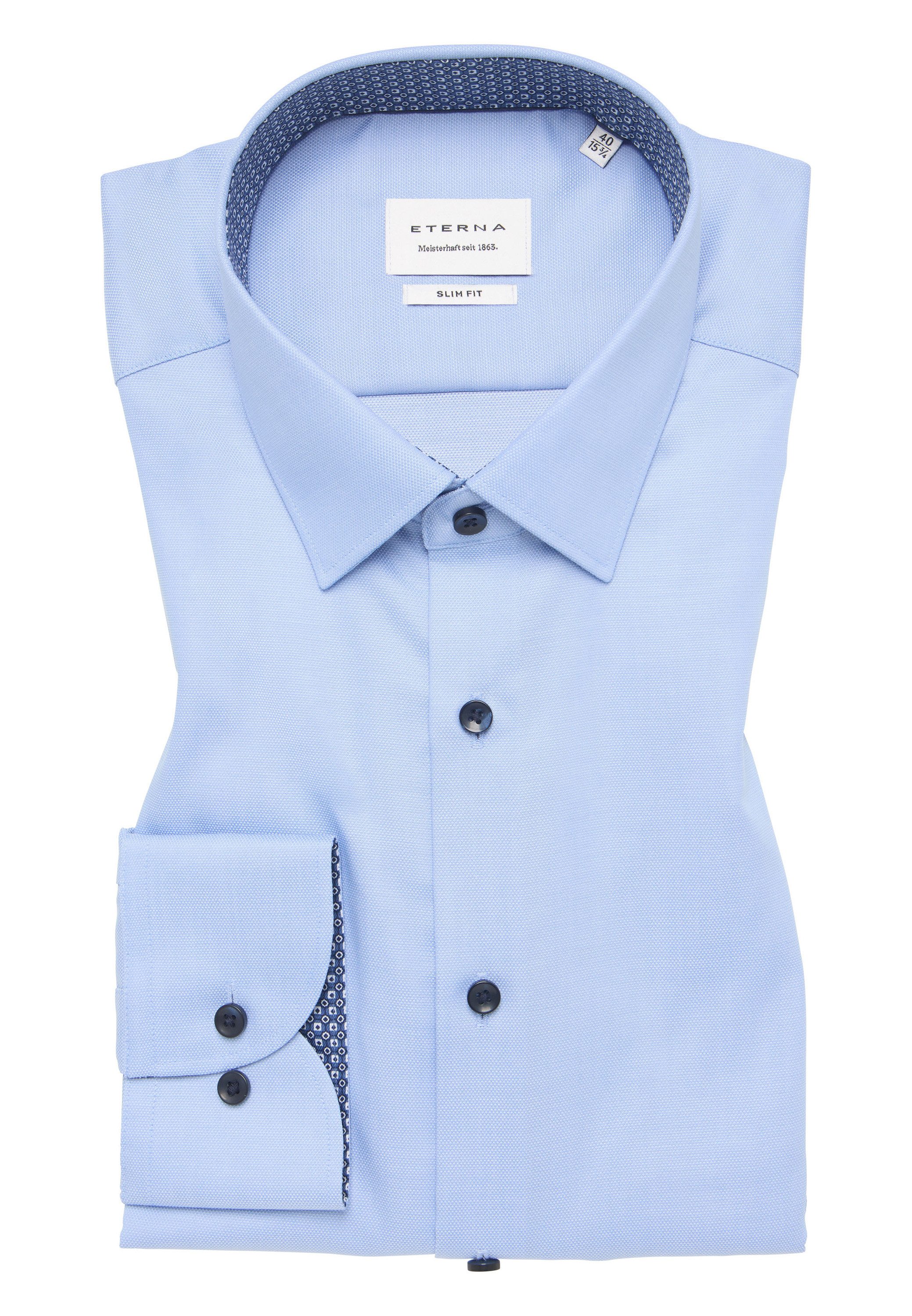 Eterna Overhemd met lange mouwen Slim fit