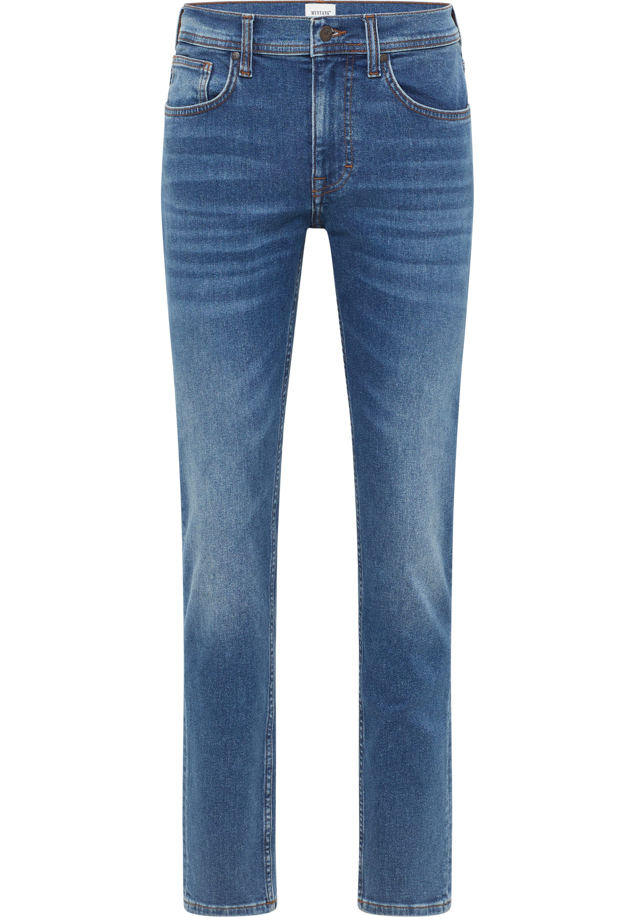 MUSTANG Slim fit jeans Herenstijl Orlando Slim fit heren jeans maat 33 blauw