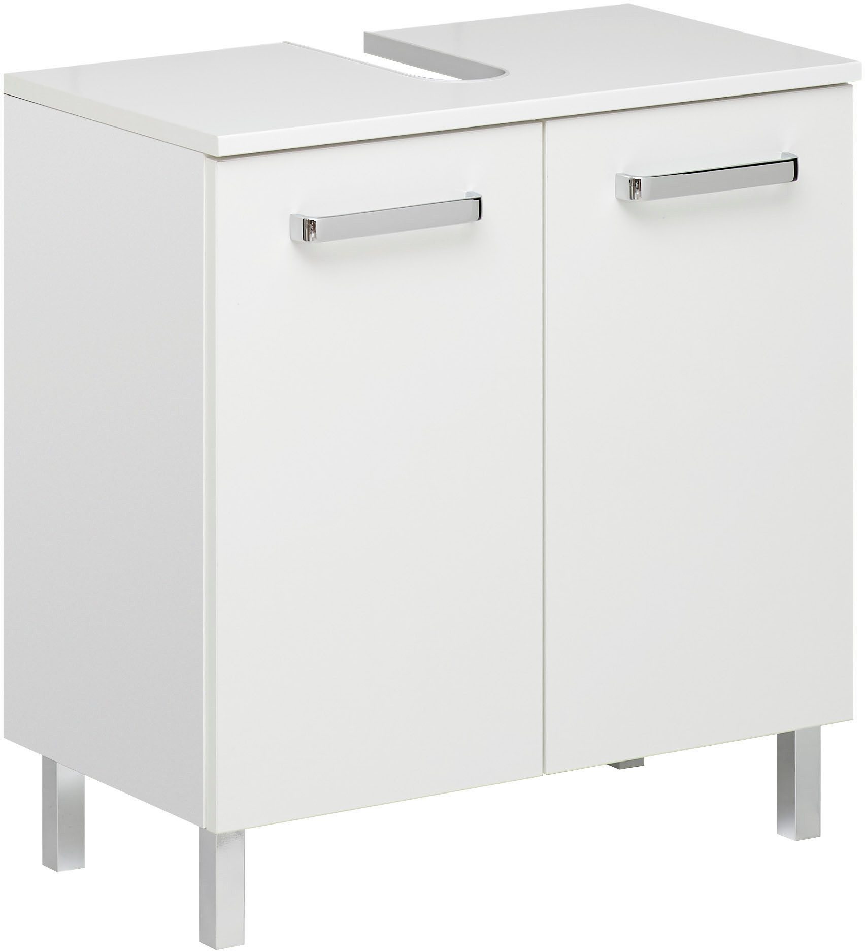 Saphir Badmeubelset Quickset 312 5-delig, wastafelonderkast en led-spiegelkast incl. deurdemper, badkamer set zonder wastafel, badkamer kast (set, 5 stuks)