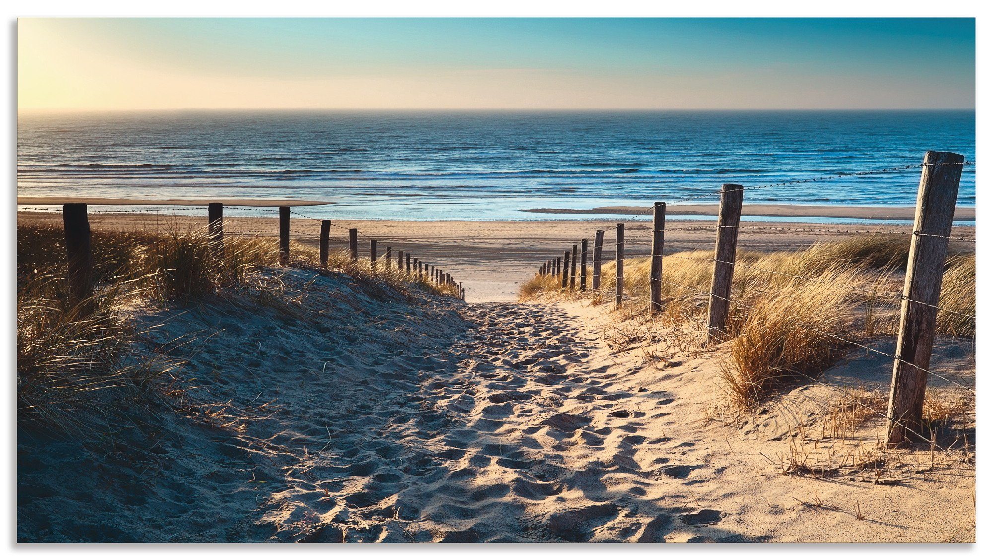 Artland Keukenwand Weg naar het Noordzeestrand zonsondergang zelfklevend in vele maten - spatscherm keuken achter kookplaat en spoelbak als wandbescherming tegen vet, water en vuil