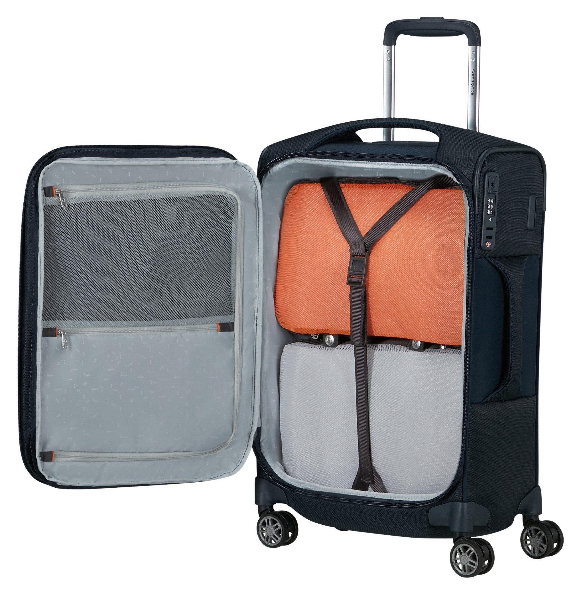 Samsonite Zachte bagage trolley RE-LITE, verschillende maten en kleuren (set, 2 stuks)
