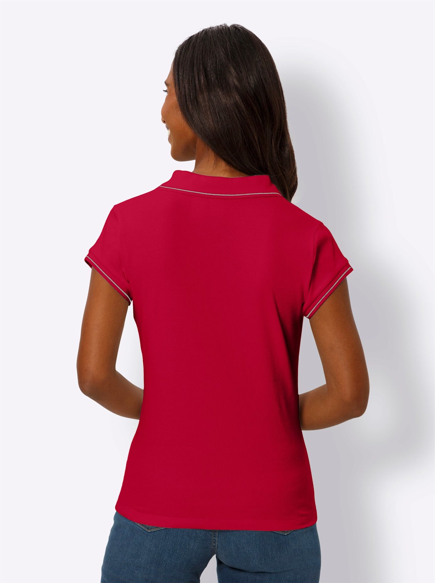 heine Shirt met korte mouwen Poloshirt (1-delig)
