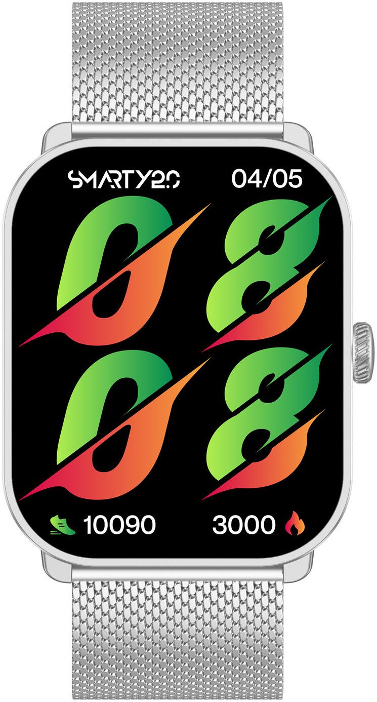 SMARTY 2.0 Smartwatch (set, 2-delig, Met wisselband)