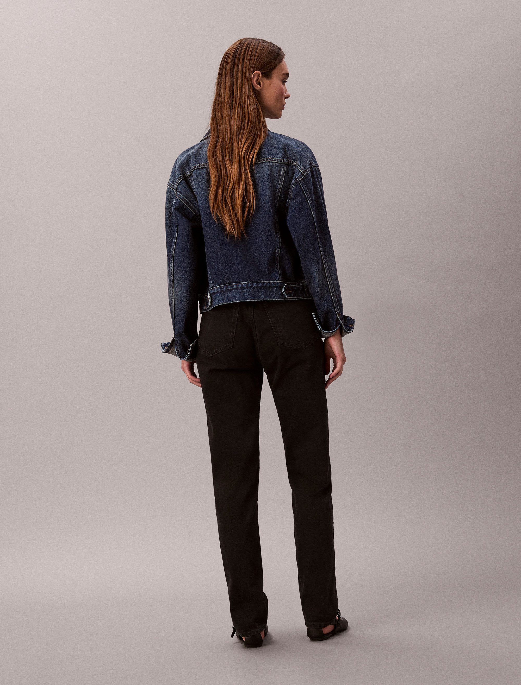 Calvin Klein Mom jeans NIEUWE MOM JEANS met merklabel op de tailleband