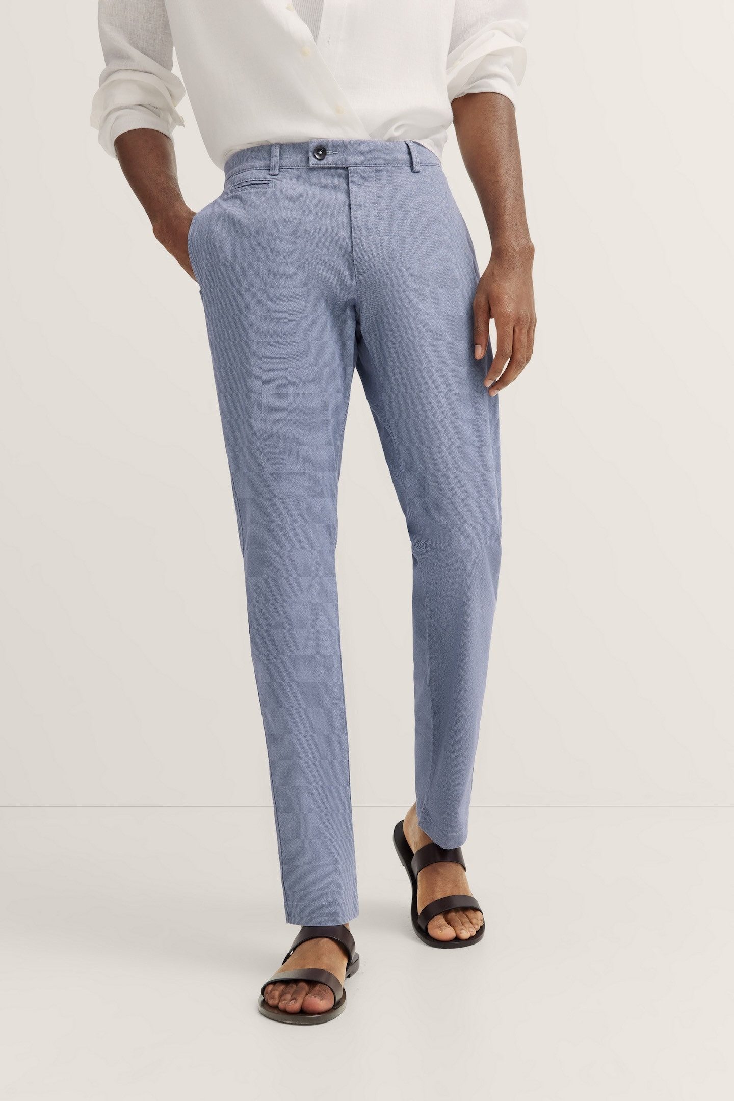 Bugatti Chino met stretchfunctie heren broeken maat 34 blauw