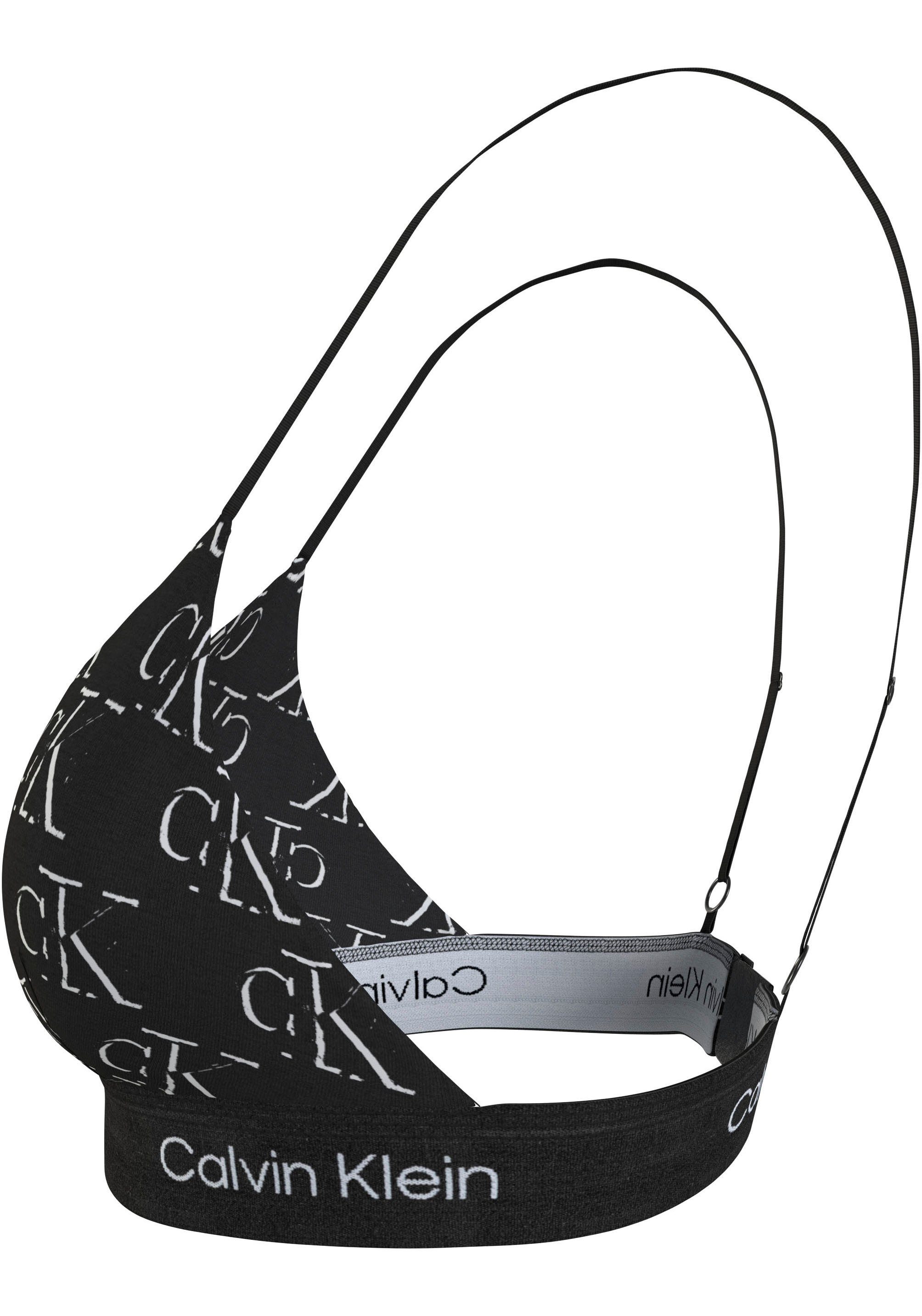Calvin Klein Bralette-bh UNLINED TRIANGLE met klassieke tailleband met ck logo