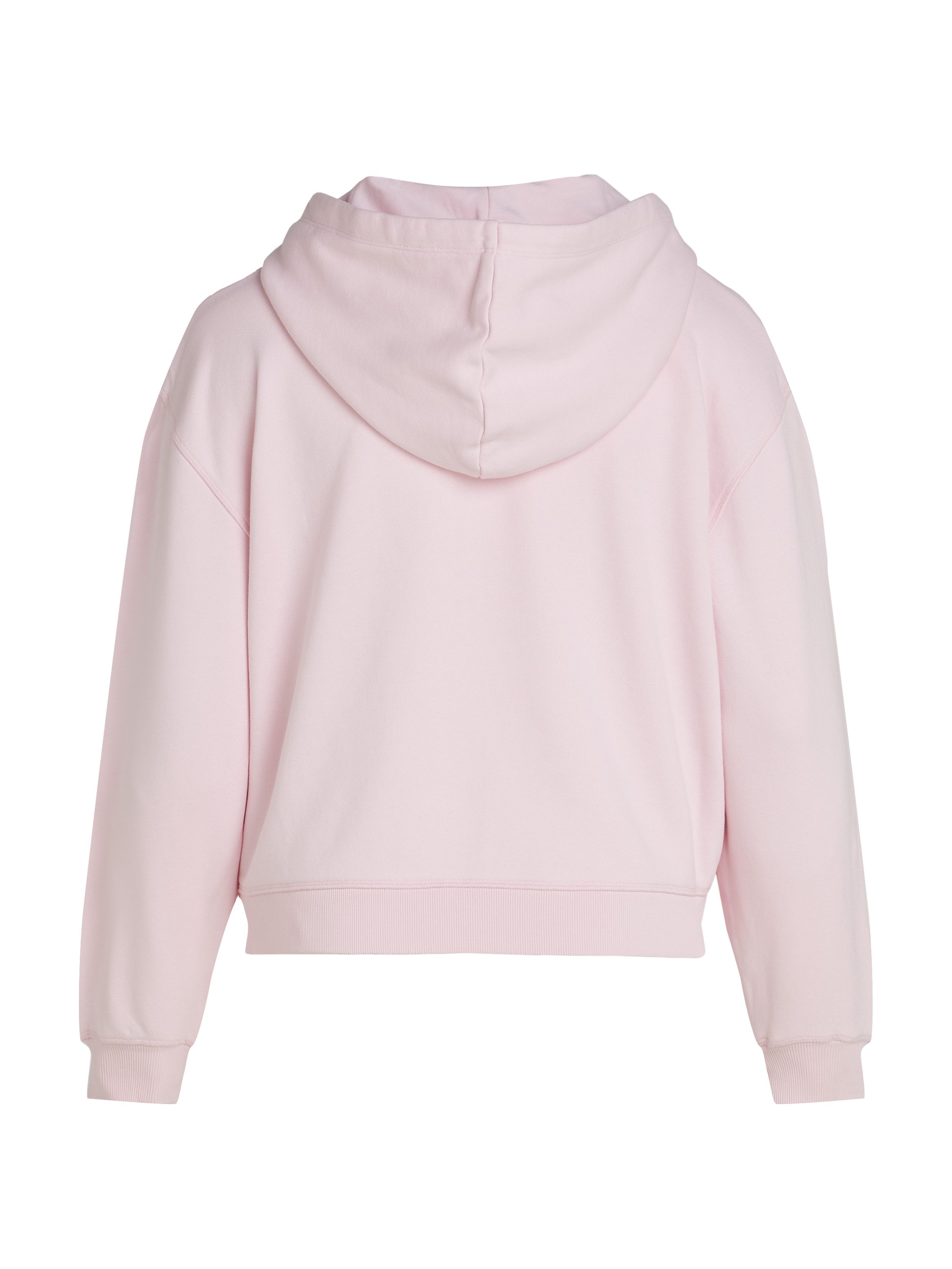 Tommy Hilfiger Curve Sweatvest CRV REG SCRIPT ZIP HOODIE in grote maten, capuchon, rits, logo-opdruk