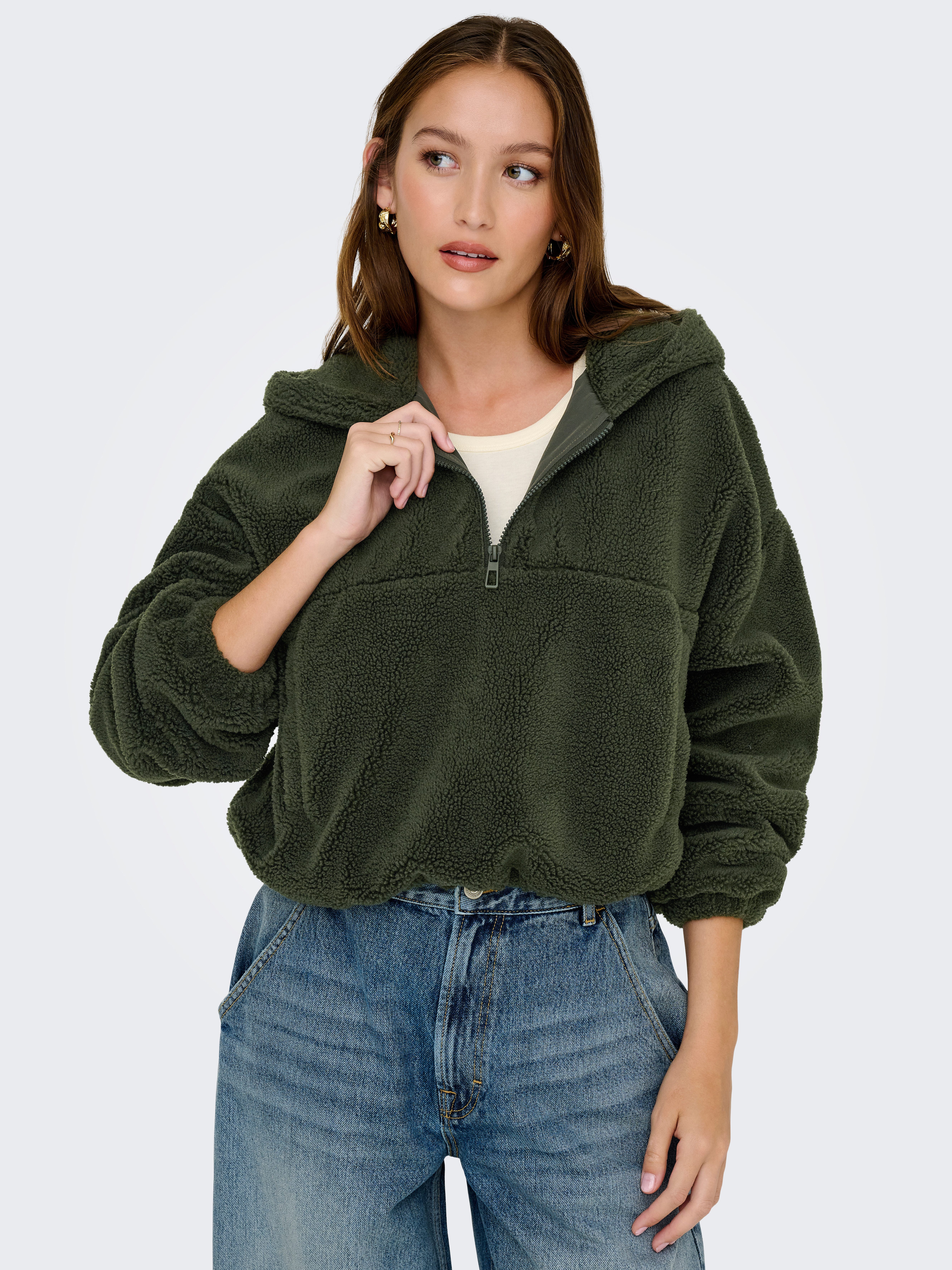 Only Fleecejack ONLSIENA TEDDY ANORAK LIFE CC OTW